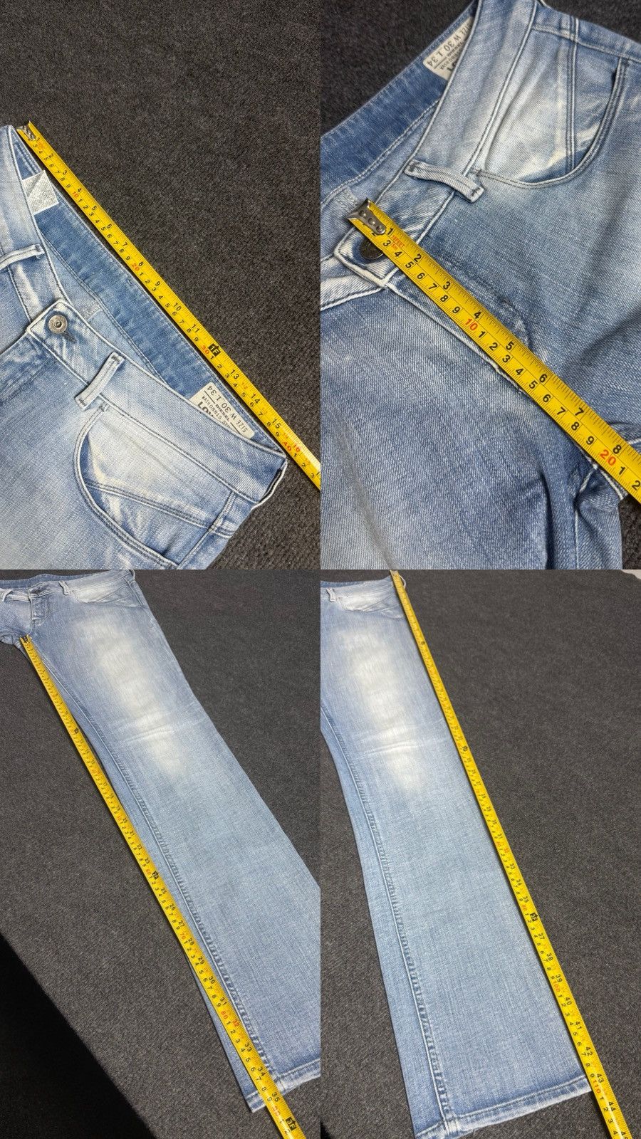 Diesel Luxury 00s Diesel Lowette Y2K Light Wash Slim Straight Jeans Size 30" / US 8 / IT 44 - 19 Thumbnail