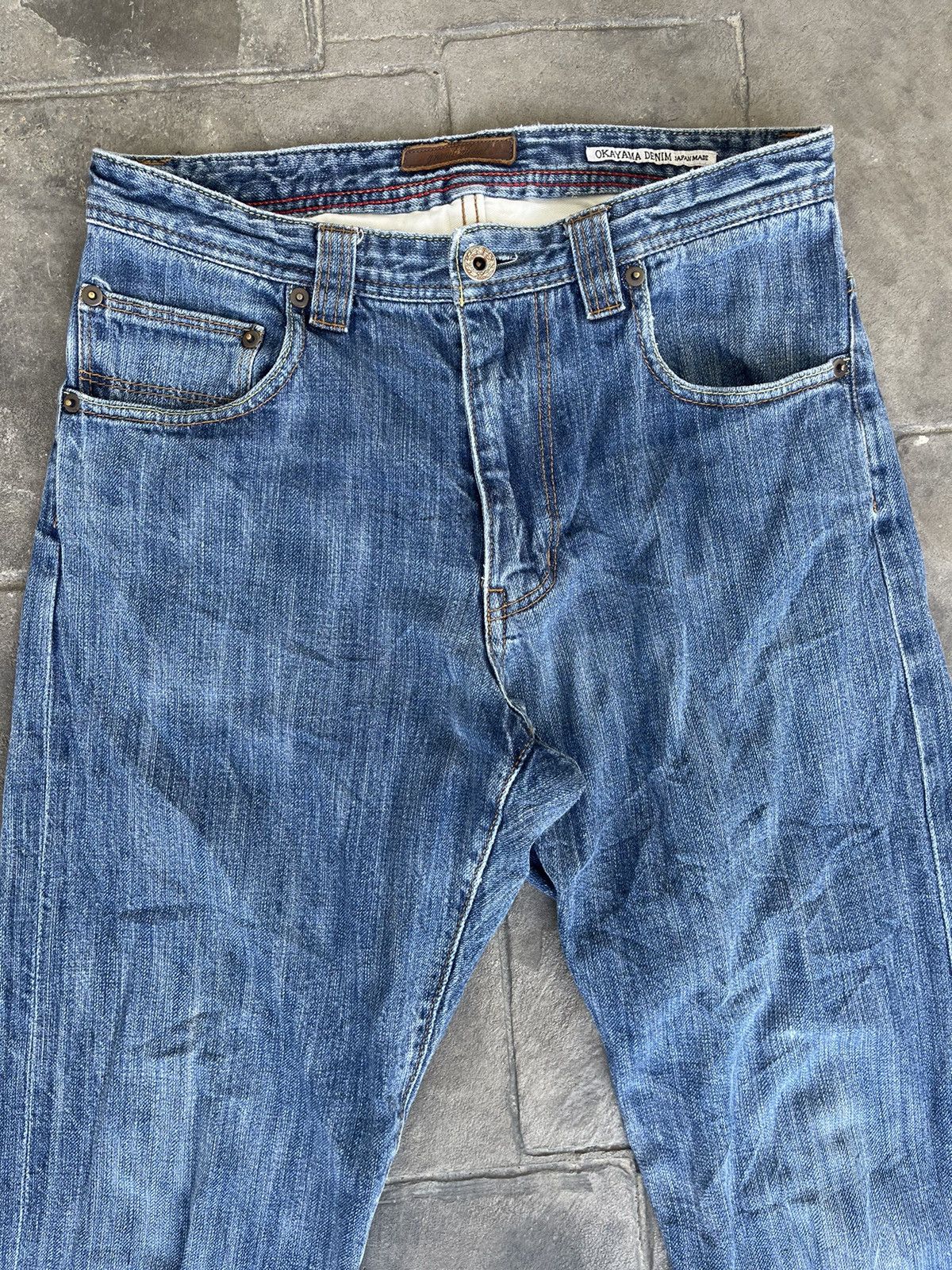 Japanese Brand JAPAN MADE Grand Global Okayama Denim Selvedge Buckle Back Size US 29 - 5 Thumbnail