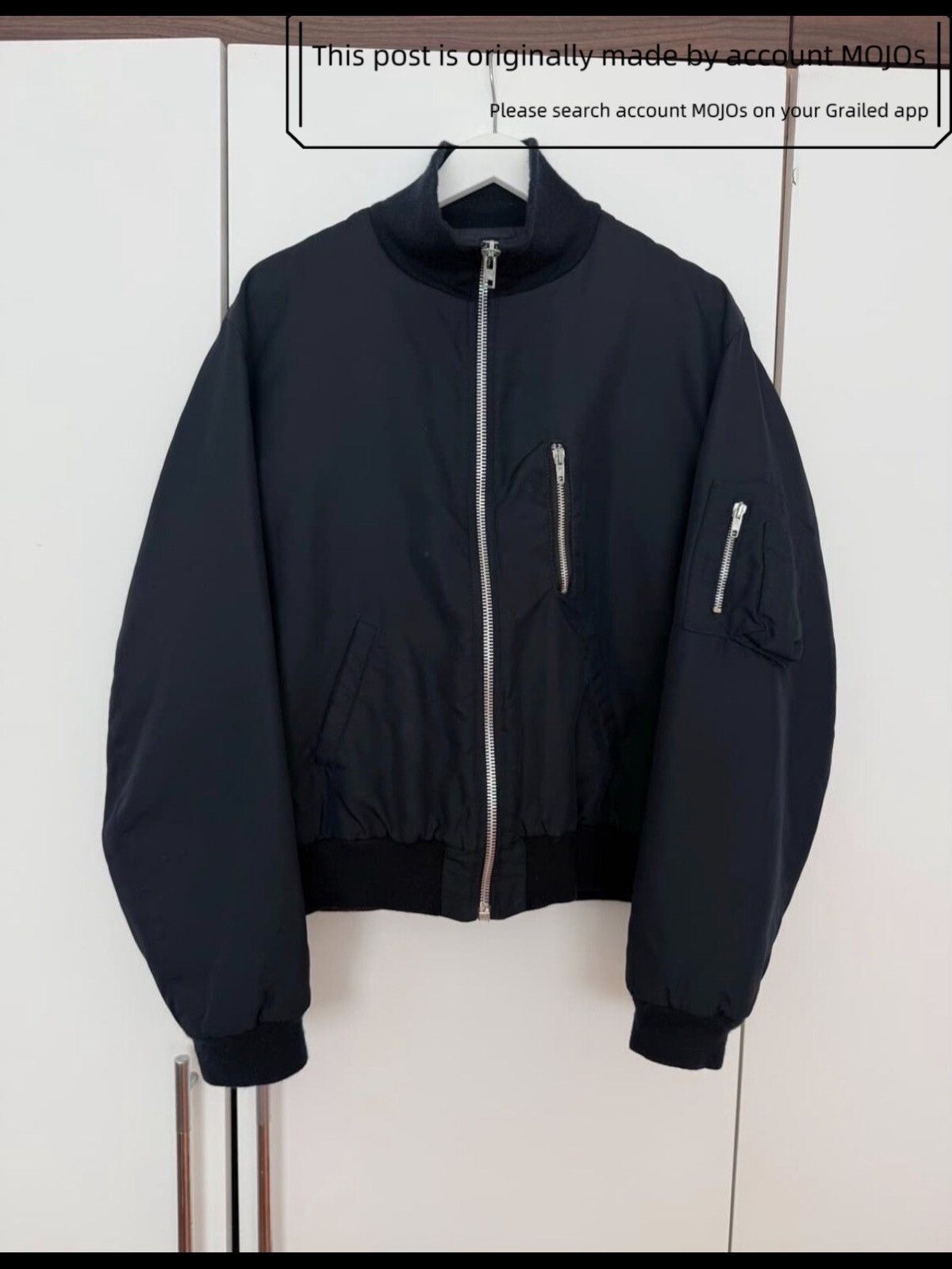 Helmut Lang Sz 48 Helmut Lang 98AW Padded Bomber Flight Jacket mojos61 Size US M / EU 48-50 / 2 - 1 Thumbnail