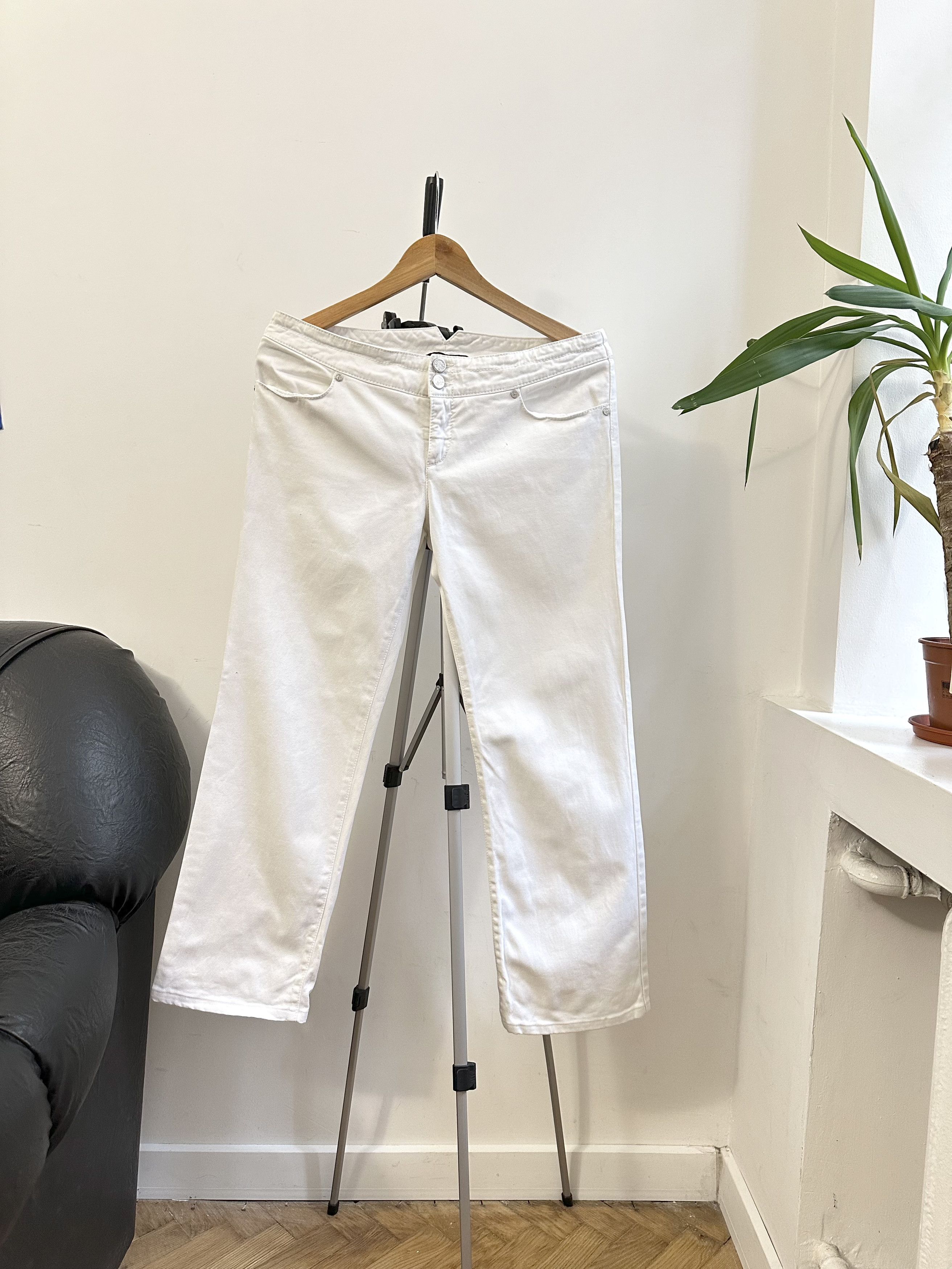 Just Cavalli Just Cavalli White Denim Jeans Women's 44 Made In Italy Size 30" / US 8 / IT 44 - 4 Thumbnail