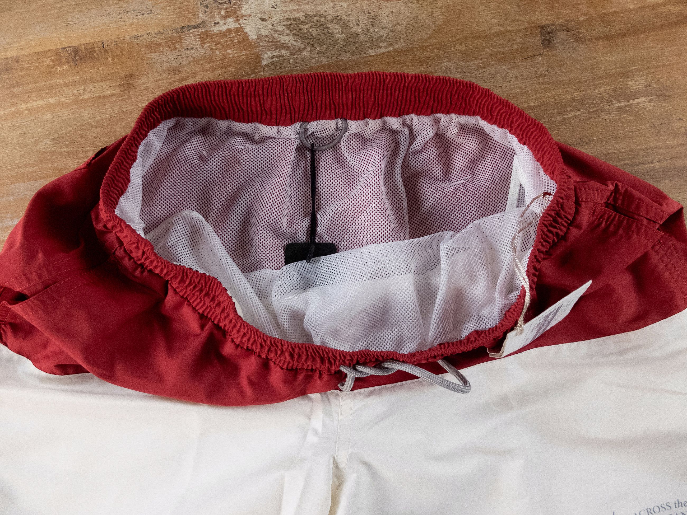Brunello Cucinelli BRUNELLO CUCINELLI red white Across Meridian swim shorts S Size US 30 / EU 46 - 8 Thumbnail