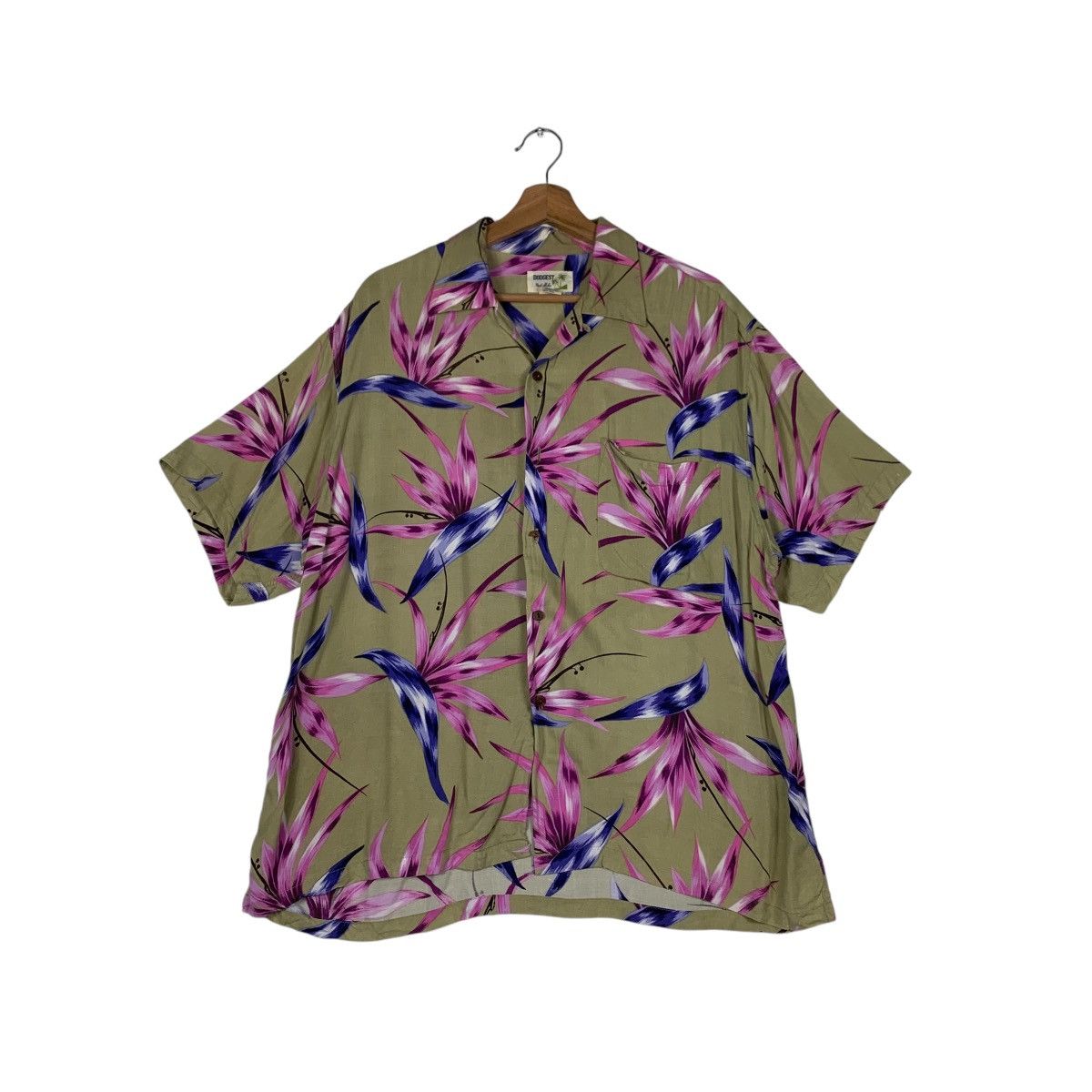 Other DODGEST Real Aloha Graphics 100 Rayon Button Shirt #1418-C64 Size US M / EU 48-50 / 2 - 1 Thumbnail
