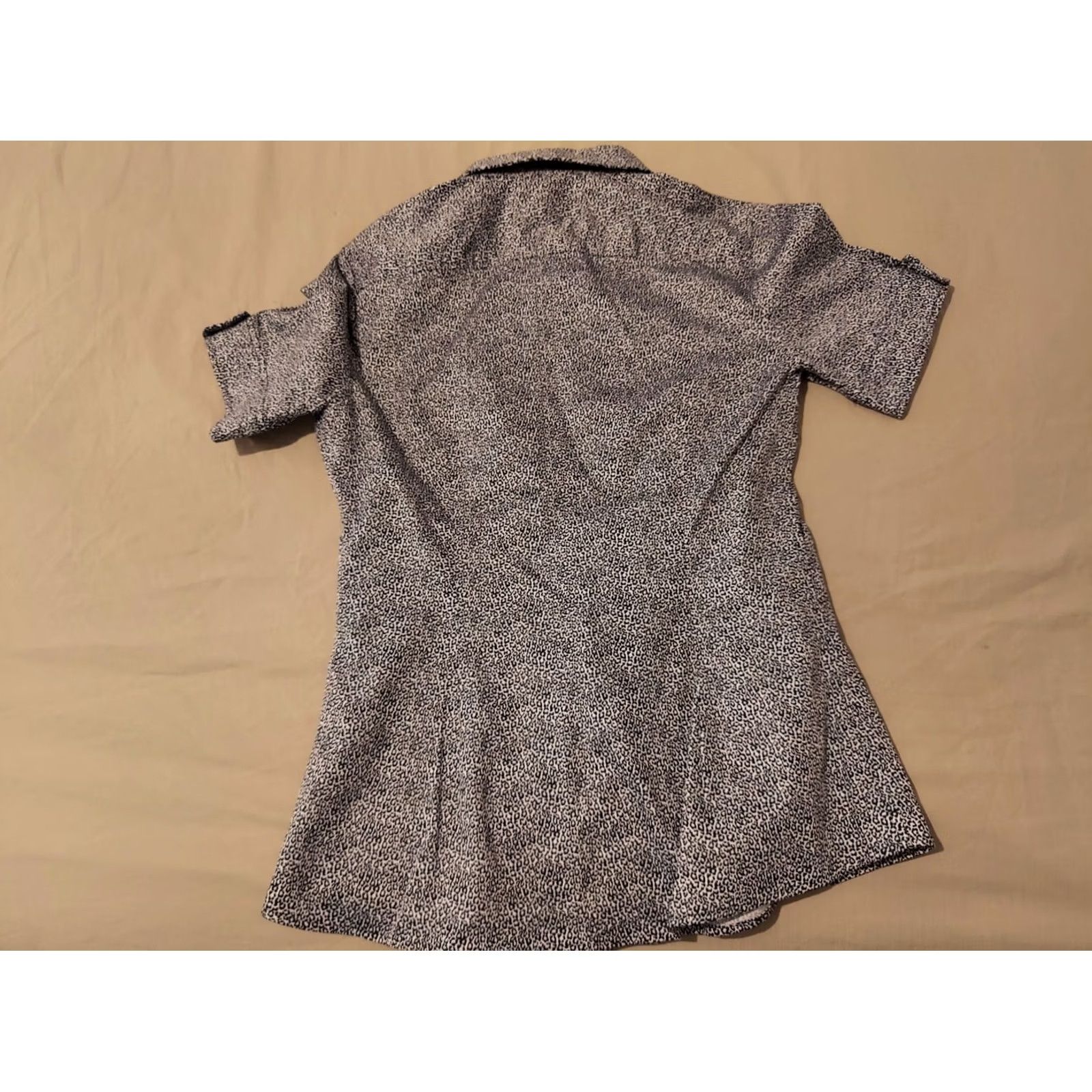 Banana Republic Banana Republic Womens Shirt Blouse Cotton Short Sleeve Gray 4 Size S / US 4 / IT 40 - 7 Thumbnail
