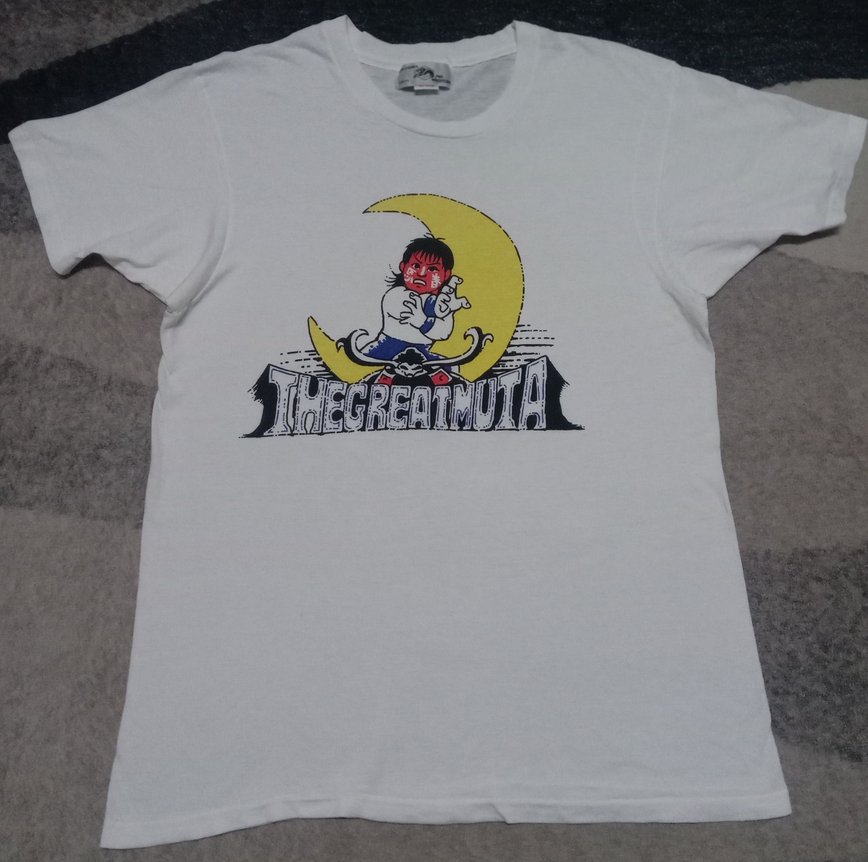Vintage Vintage 90s rare The Great Muta Tee Hanes WWF NWA Size US M / EU 48-50 / 2 - 2 Thumbnail