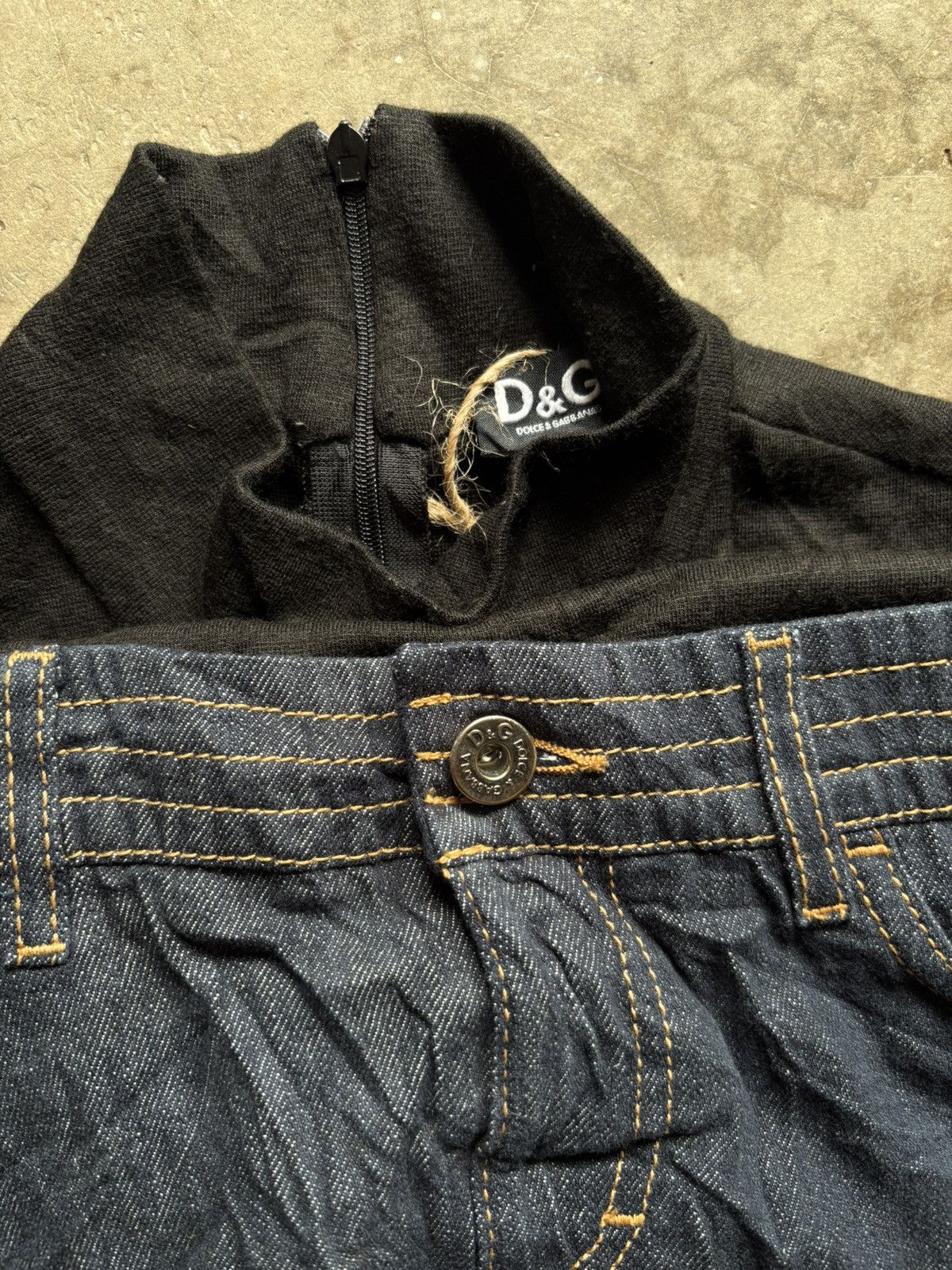 Dolce & Gabbana Dolce & gabbana skirt jeans jumpsuit Size 26" / US 2 / IT 38 - 4 Thumbnail