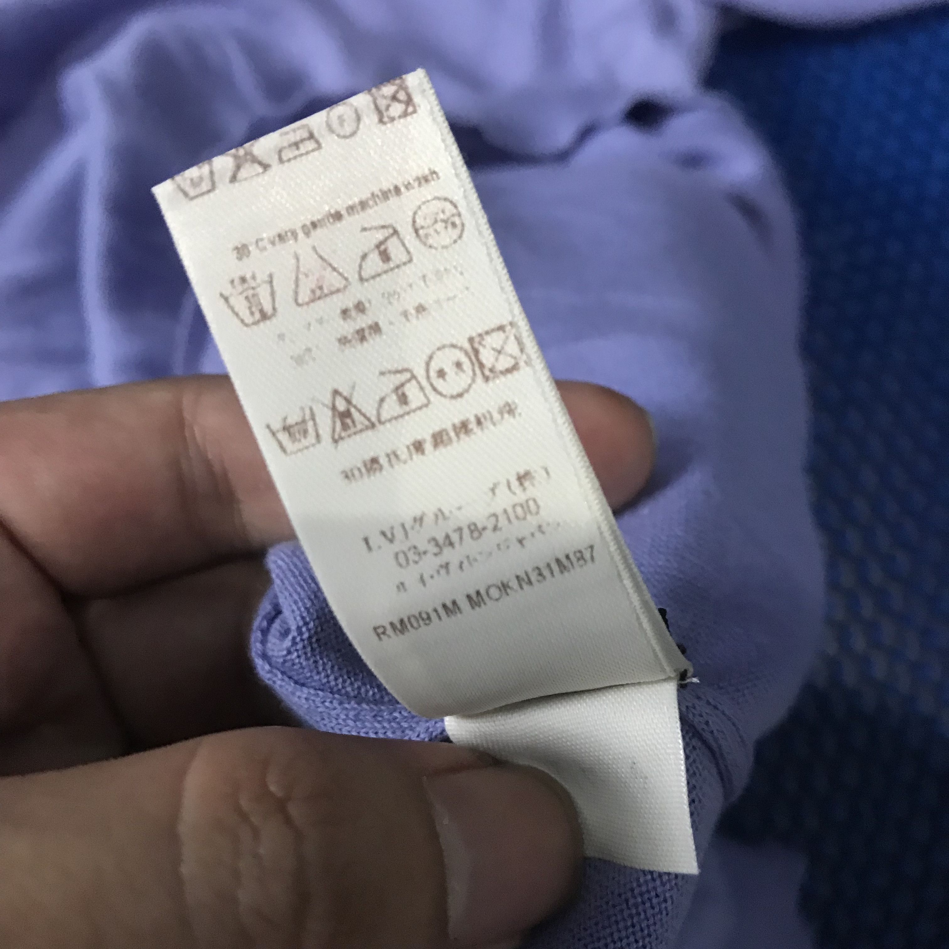 Designer × Louis Vuitton Lv Louis Vuitton Knitwear Polo Shirt Deep Purple Size L Size US L / EU 52-54 / 3 - 9 Thumbnail