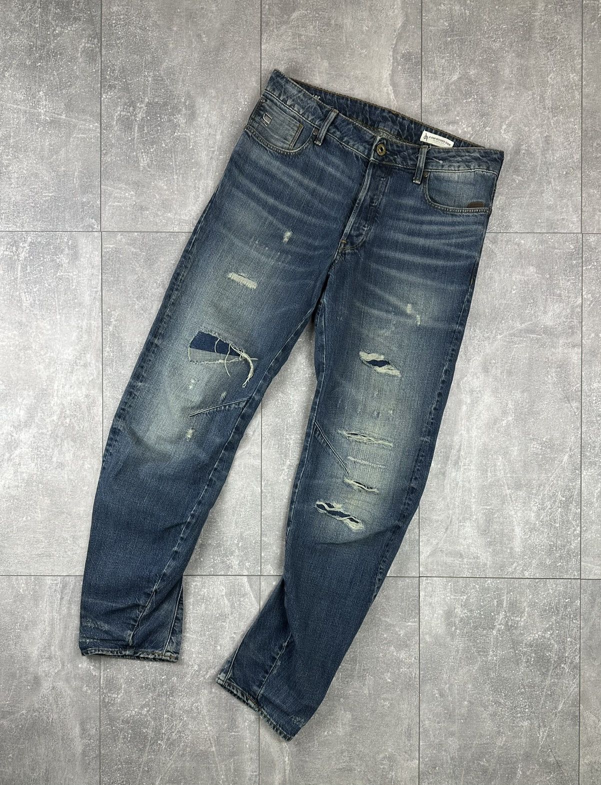 G-Star G-Star Raw 3D Relaxed Tapered Denim Jeans Pants Size US 30 / EU 46 - 3 Thumbnail