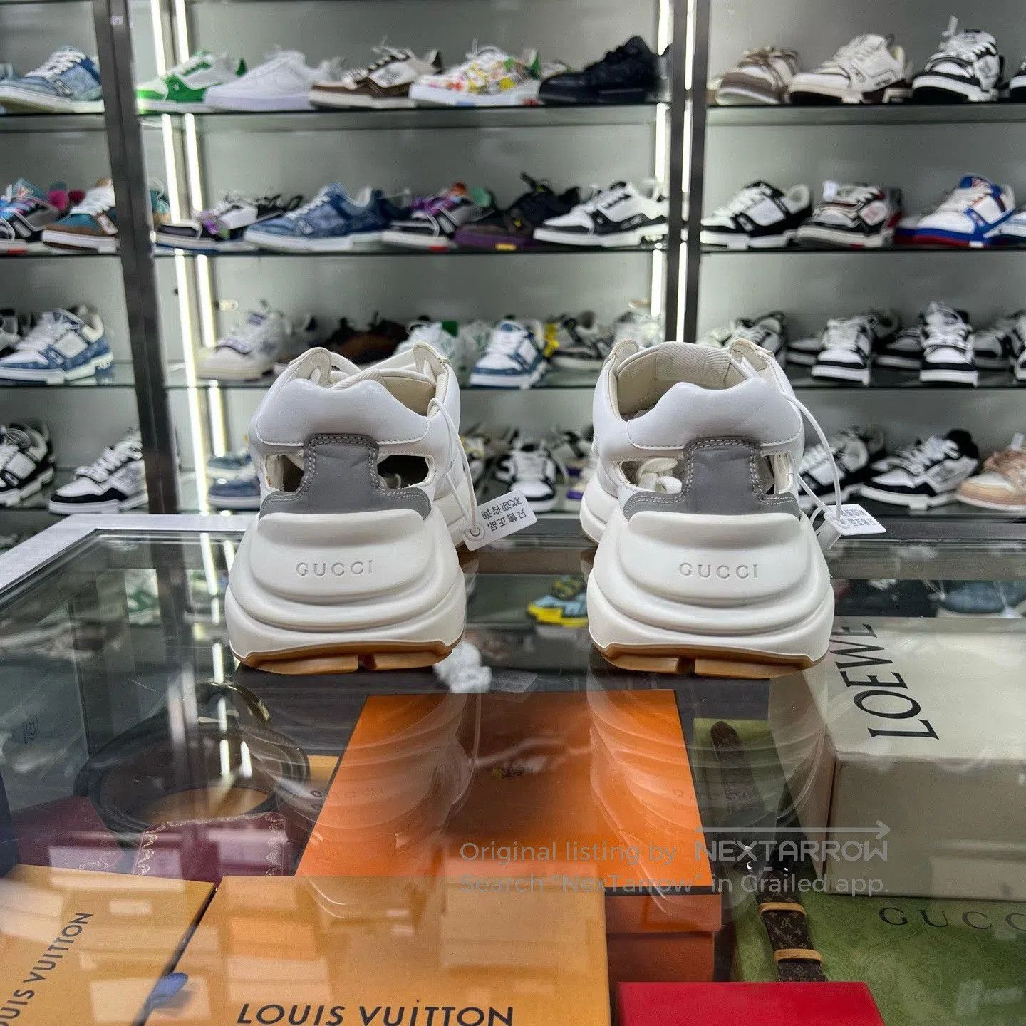 Gucci Gucci Rhyton Low-Top Hollow-Out Dad Shoes. Size US 9 / EU 42 - 5 Thumbnail