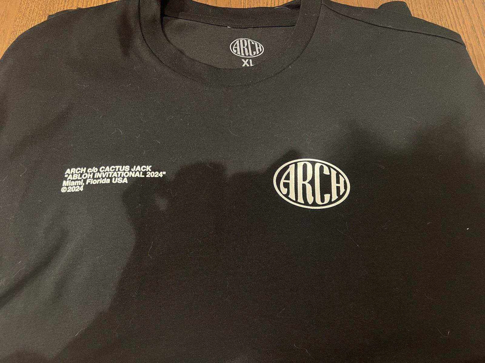 Nike × Travis Scott × Virgil Abloh Abloh Invitational 2024 Black NBA Miami Logo Tee Size US XL / EU 56 / 4 - 1 Thumbnail