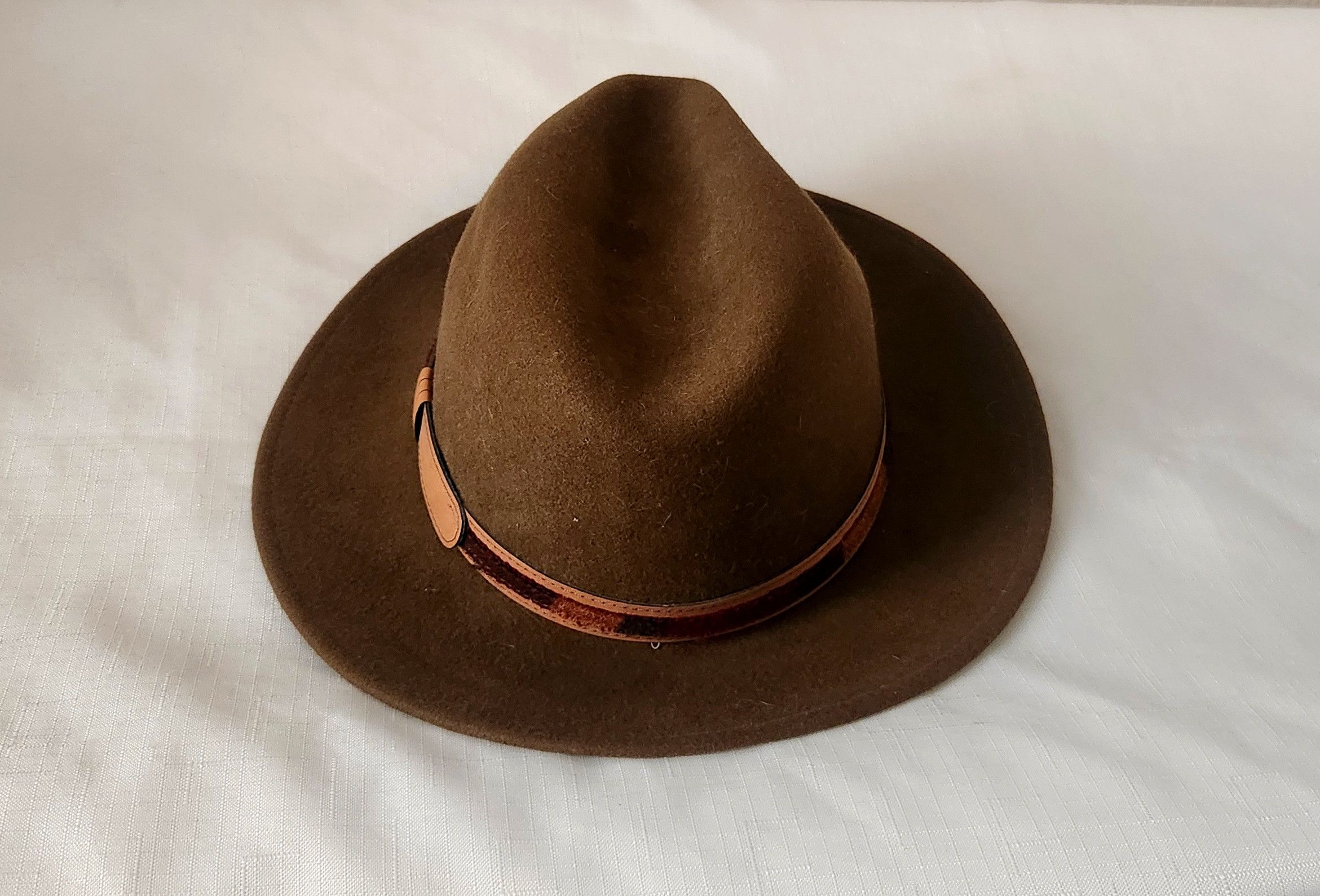 Vintage × Woolrich Woolen Mills Woolrich Vintage VTG Fedora Men’s SZ Large Brown Cowboy Size ONE SIZE - 3 Thumbnail