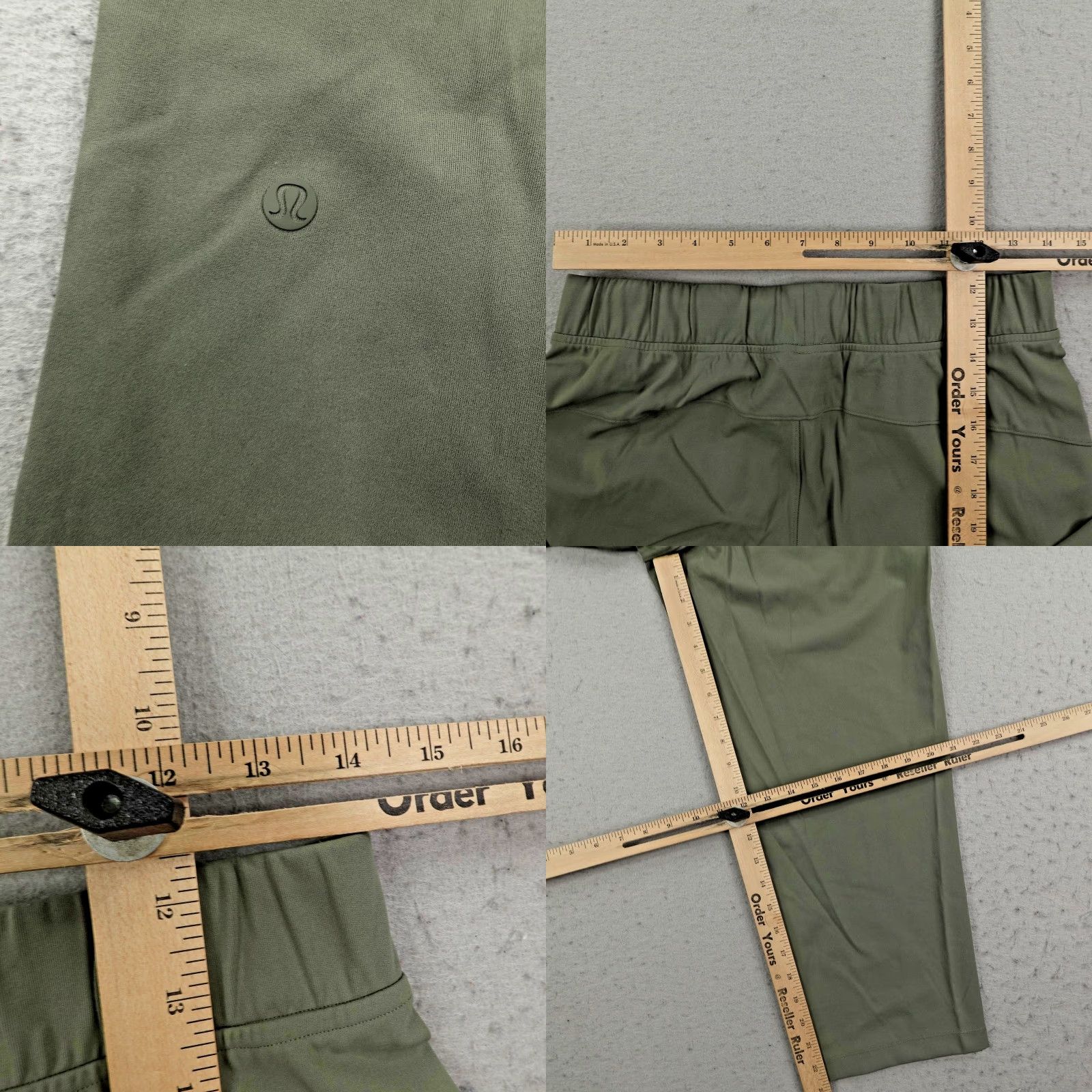 Lululemon Lululemon Pants Womens 6 Green Luxtreme Slim Fit Pull On Mid Rise Cropped Yoga Size 28" / US 6 / IT 42 - 8 Thumbnail