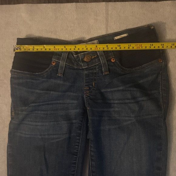 Madewell Madewell Maternity Skinny Dark Blue Jean 26 Size 26" / US 2 / IT 38 - 5 Thumbnail