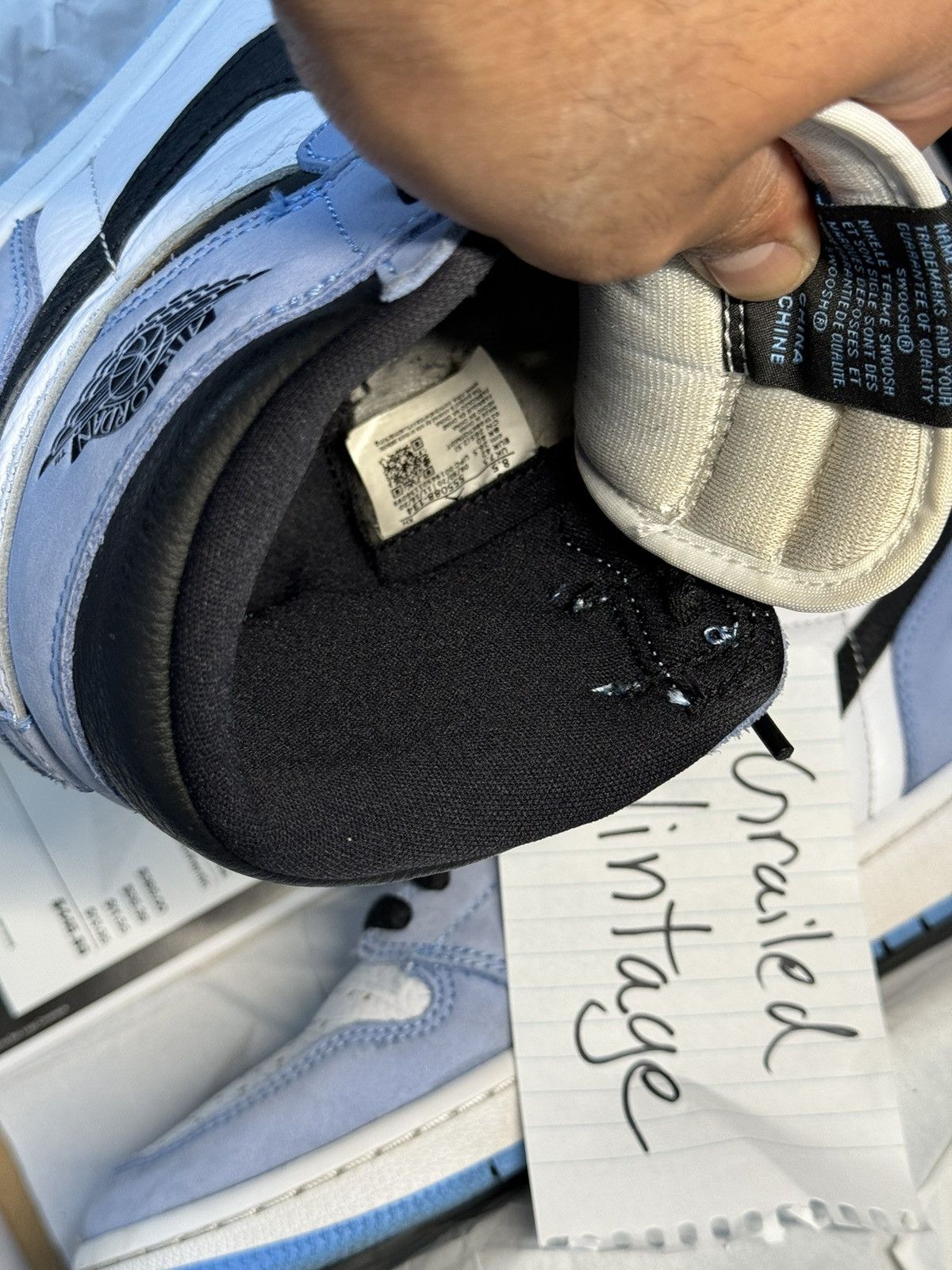 Jordan Brand × Nike Jordan 1 High - University Blue - 8.5 — Good Condition Size US 8.5 / EU 41-42 - 22 Thumbnail
