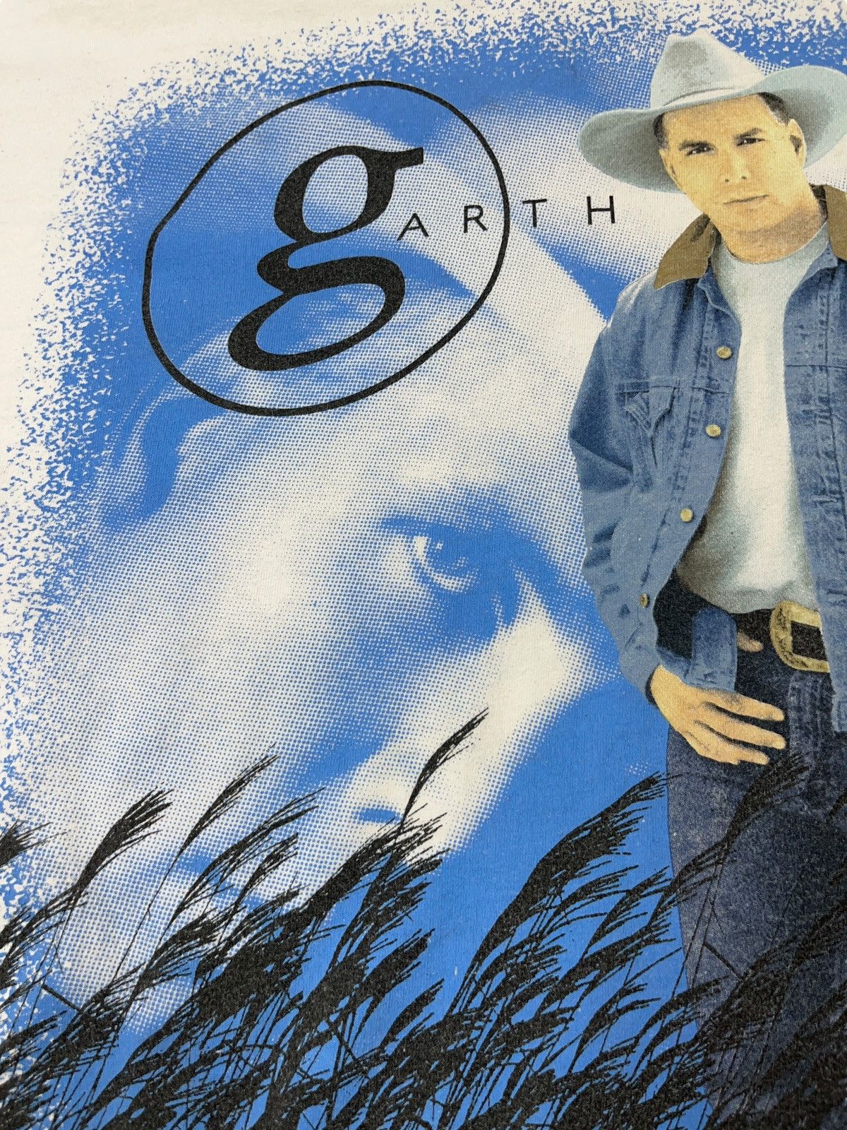Band Tees Vintage 1996 Garth Brooks Fresh Horses World Tour T-shirt Size US L / EU 52-54 / 3 - 6 Thumbnail