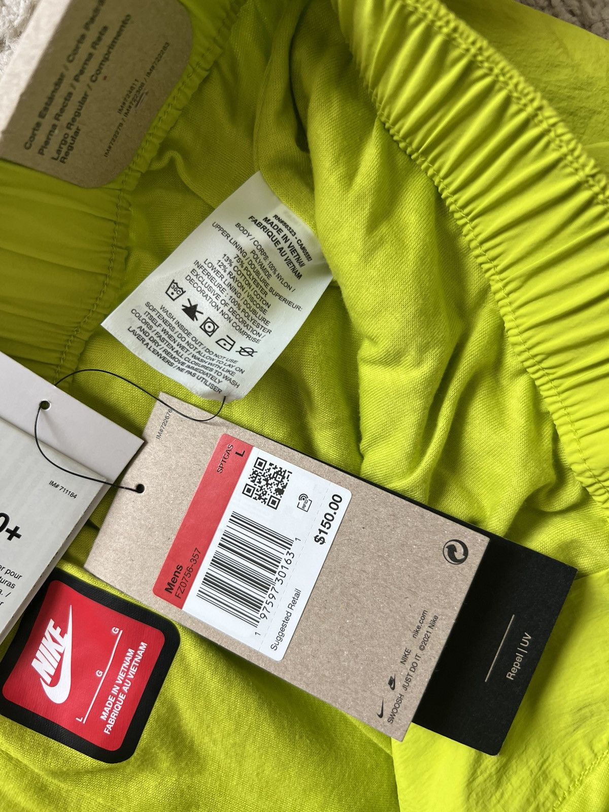 Nike Nike Mens Tech Pack Woven Cargo Pants Green Size US 34 / EU 50 - 10 Thumbnail