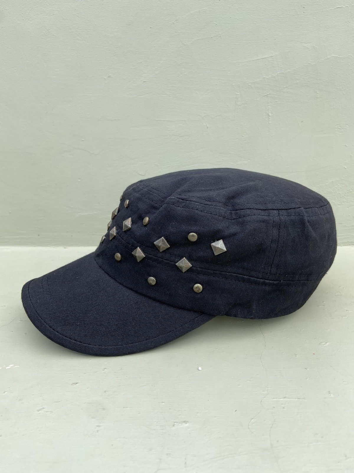 If Six Was Nine 2000s punk ifsix studded button patrol hat Size ONE SIZE - 3 Thumbnail