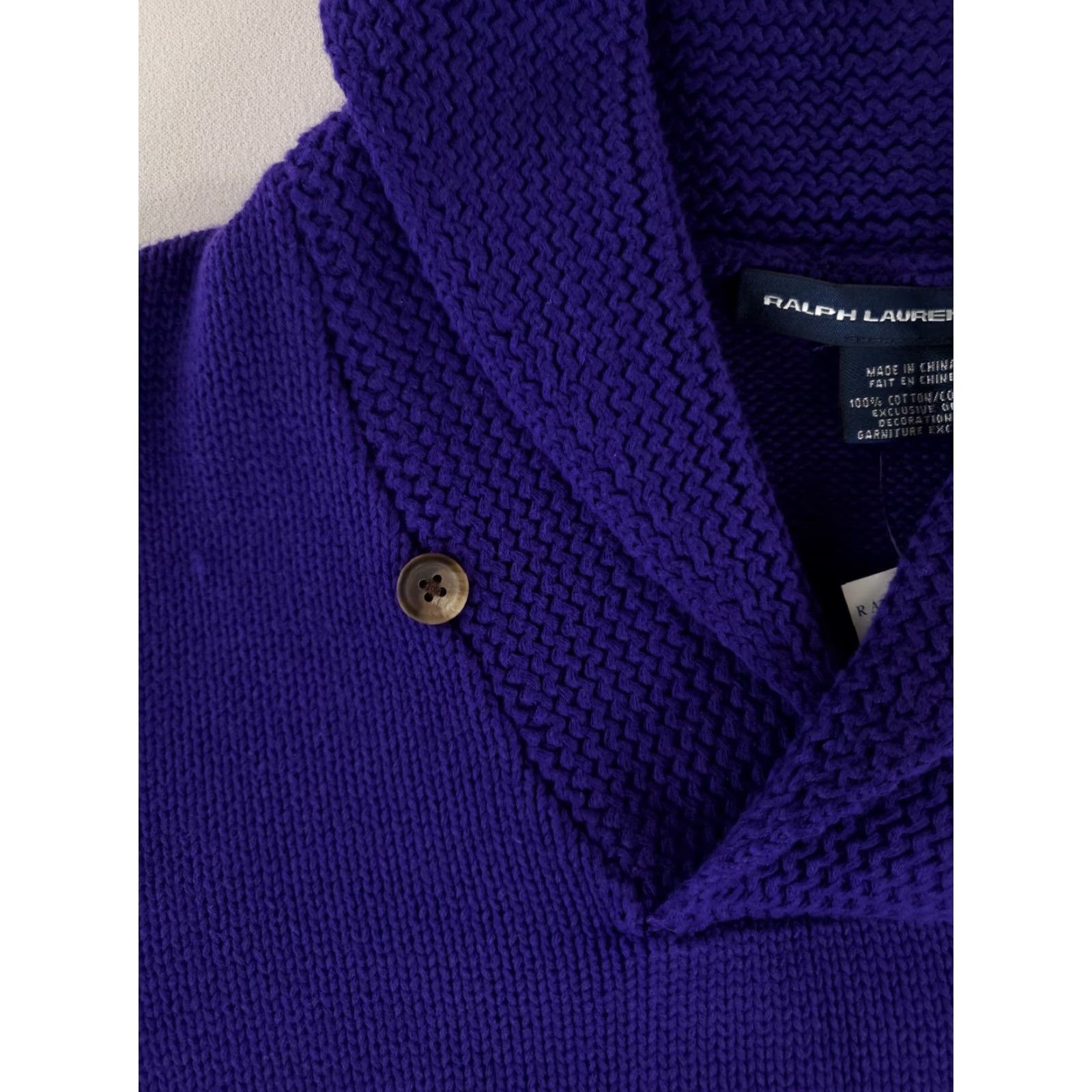 Polo Ralph Lauren Ralph Lauren Sport Pullover Shawl Collar Cotton Sweater Purple Womens XL NWT Size XL / US 12-14 / IT 48-50 - 3 Thumbnail