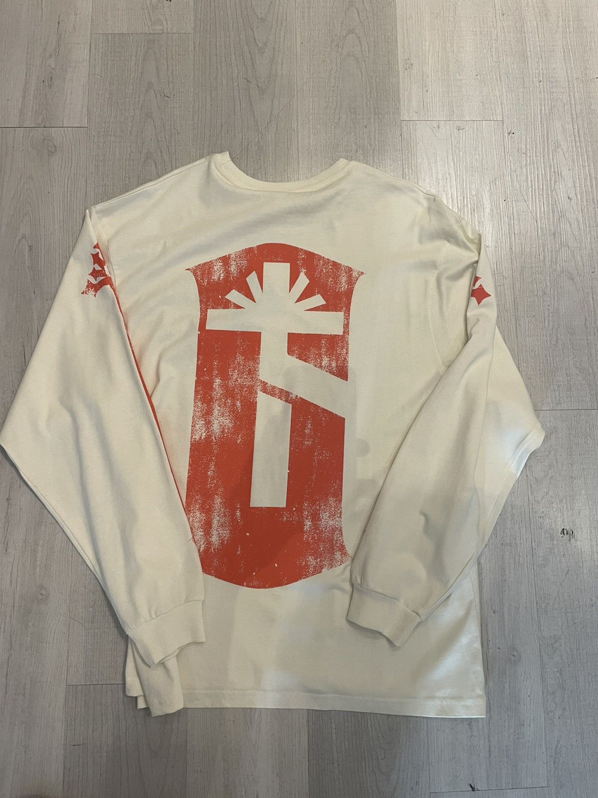 Vertabrae Vertabrae x 6PM Psychedelic Longsleeve T-Shirt Cream L Size US L / EU 52-54 / 3 - 2 Thumbnail
