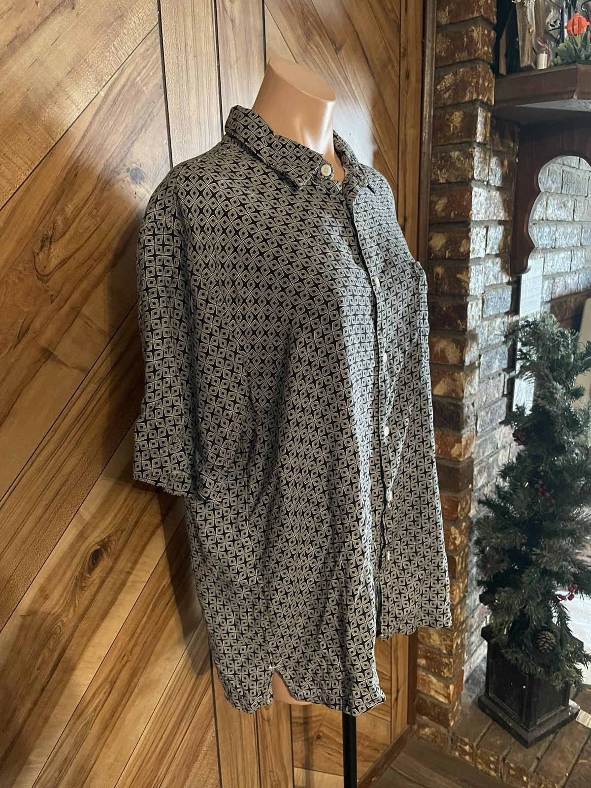 Other Vintage Silk 100% Silk XL Short Sleeve Button Down Shirt Size US XL / EU 56 / 4 - 3 Thumbnail