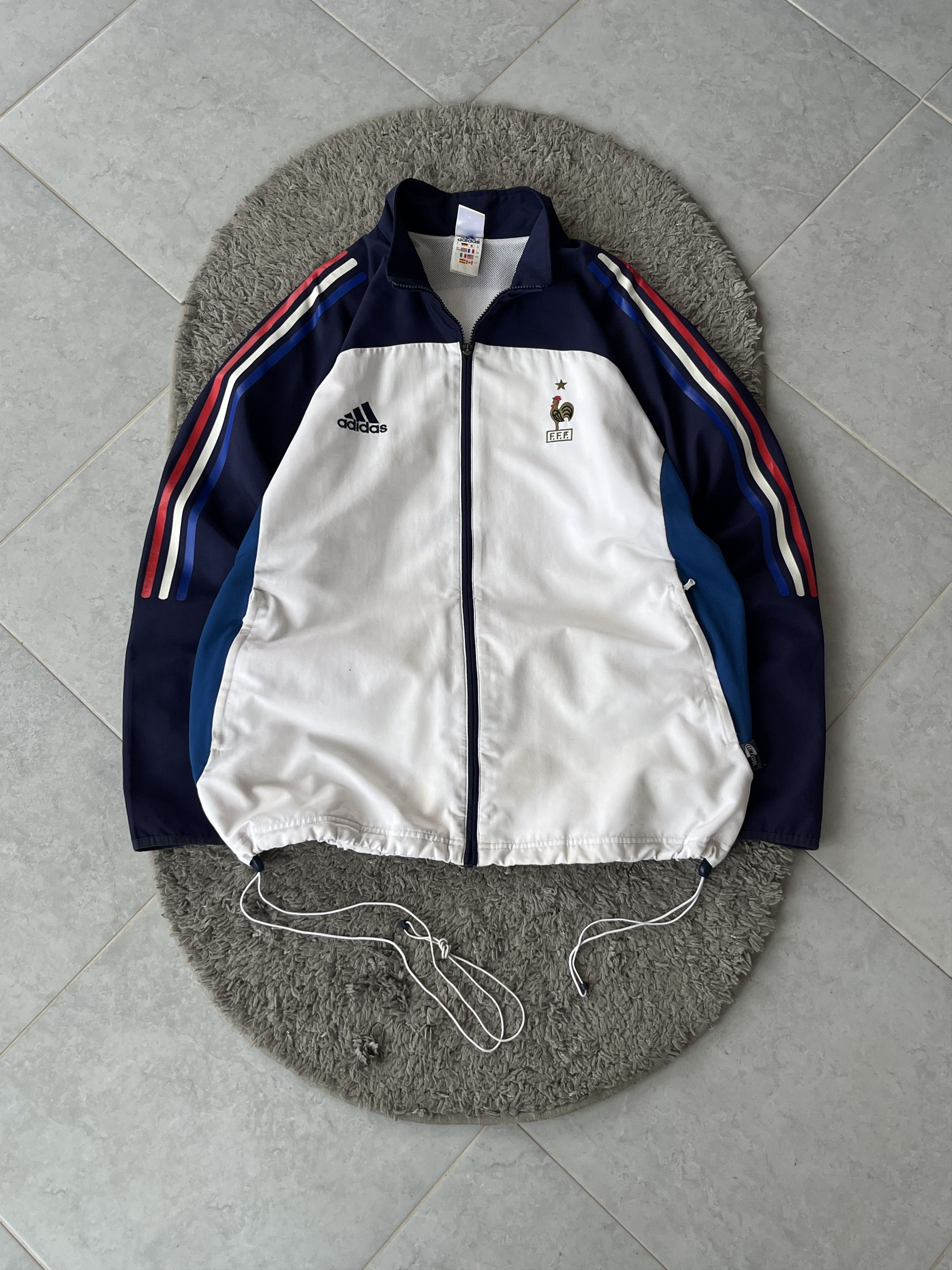 Adidas ADIDAS Vintage 90’s France Football Jacket Soccer Track Top Size US XL / EU 56 / 4 - 1 Thumbnail