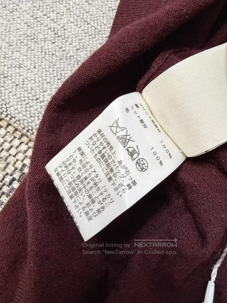 Hermes Hermes Burgundy silk and wool knitted vest dress Size XS / US 0-2 / IT 36-38 - 8 Thumbnail