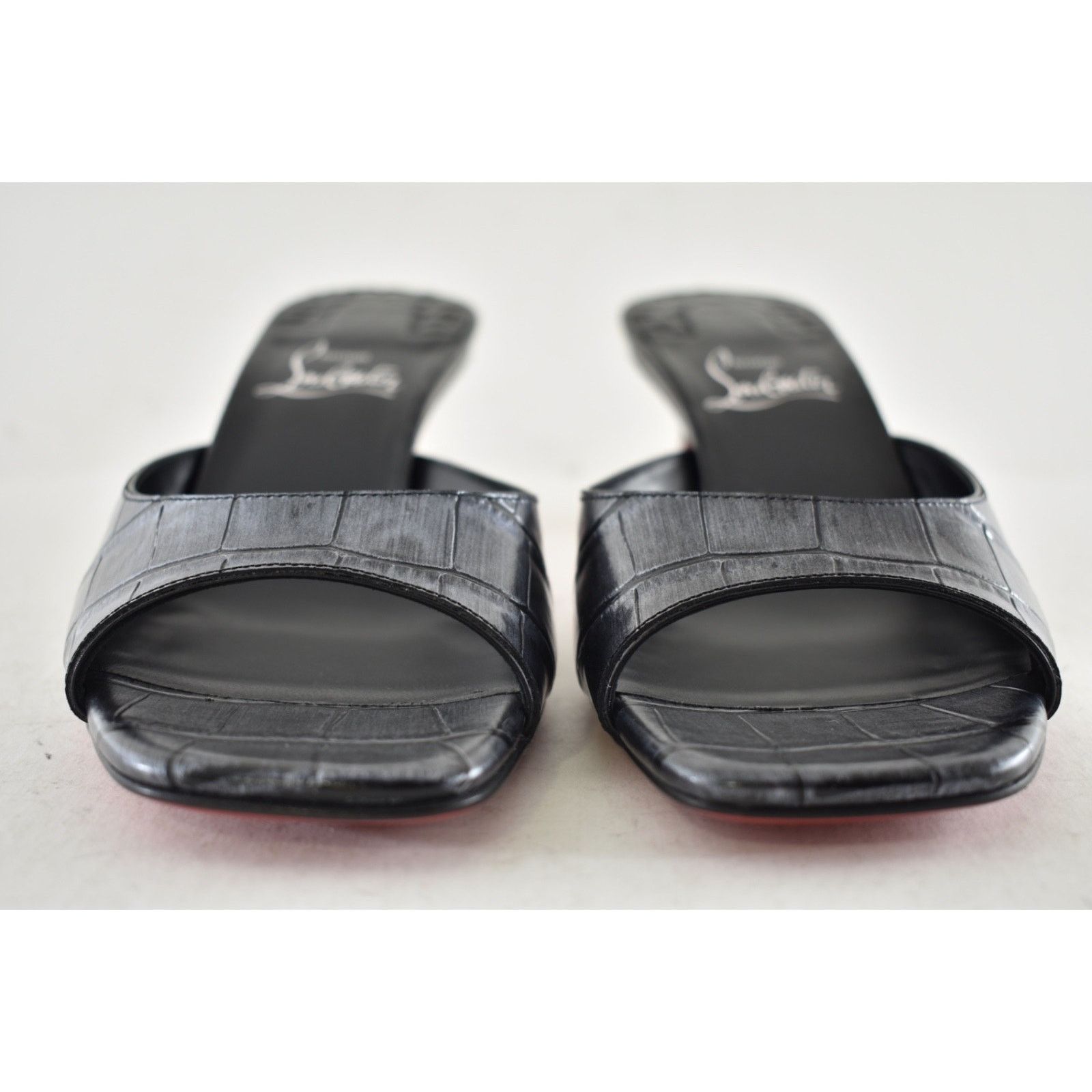 Christian Louboutin Christian Louboutin Condora Mule 55 Black Croc Ali Pump 38 Size US 8 / IT 38 - 7 Thumbnail