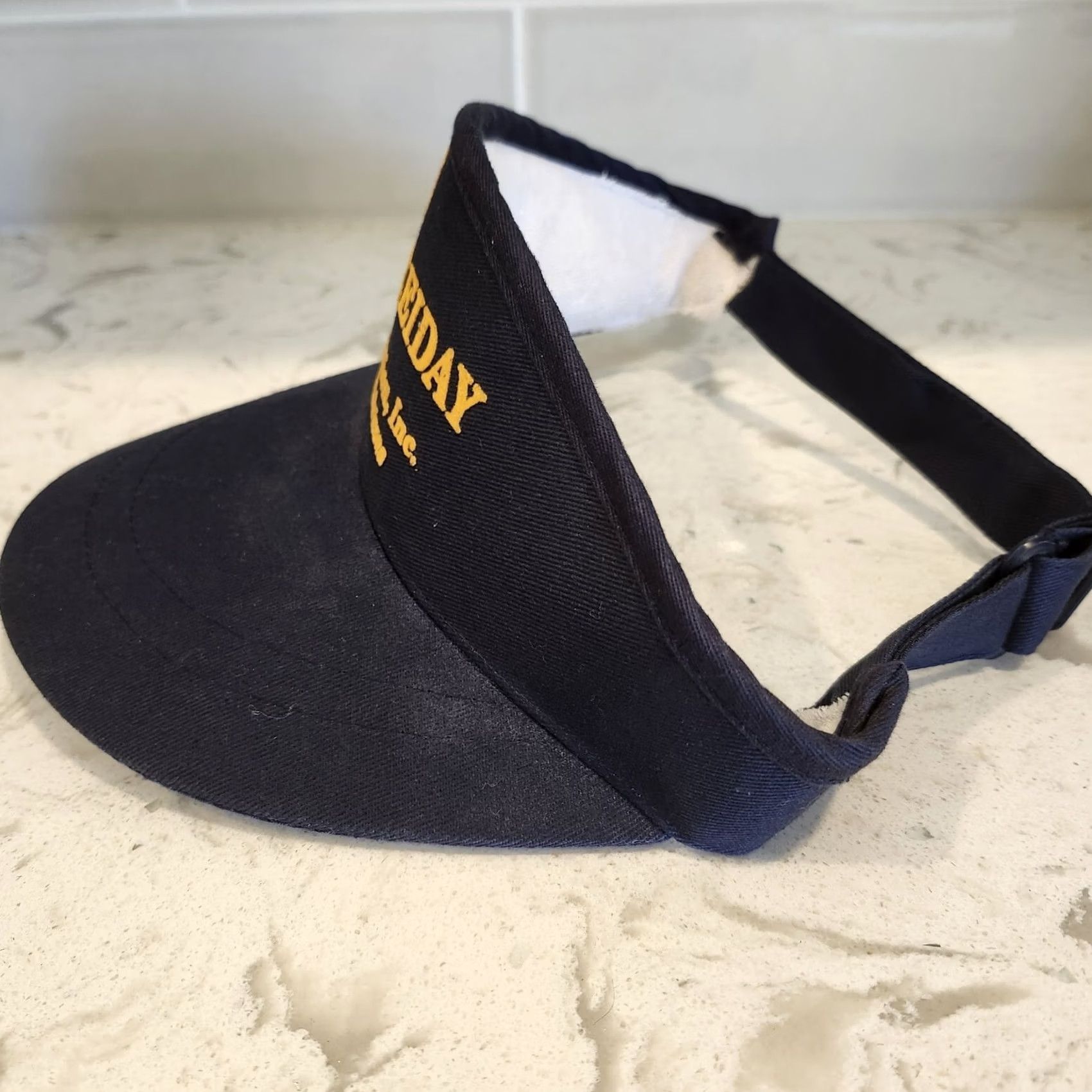Vintage Mohr's Soreiday Visor Men Adjustable Blue Solid Lightweight Breathable Casual Travel Advertisement Cap Size ONE SIZE - 7 Thumbnail