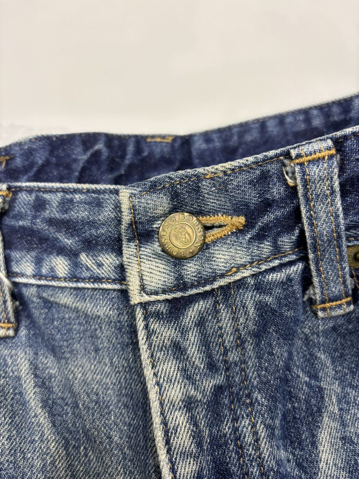 Kapital 🔥VINTAGE BOBSON JAPAN SASHIKO STITCH DENIM JEANS Size US 30 / EU 46 - 10 Thumbnail