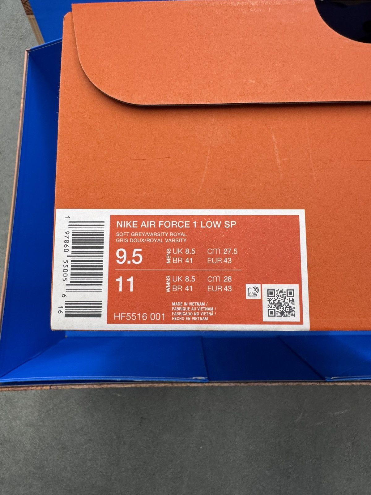Nike 2024 Special Box Set Nike Air Max 95 + Air Force 1 Signed Size US 9.5 / EU 42-43 - 23 Thumbnail