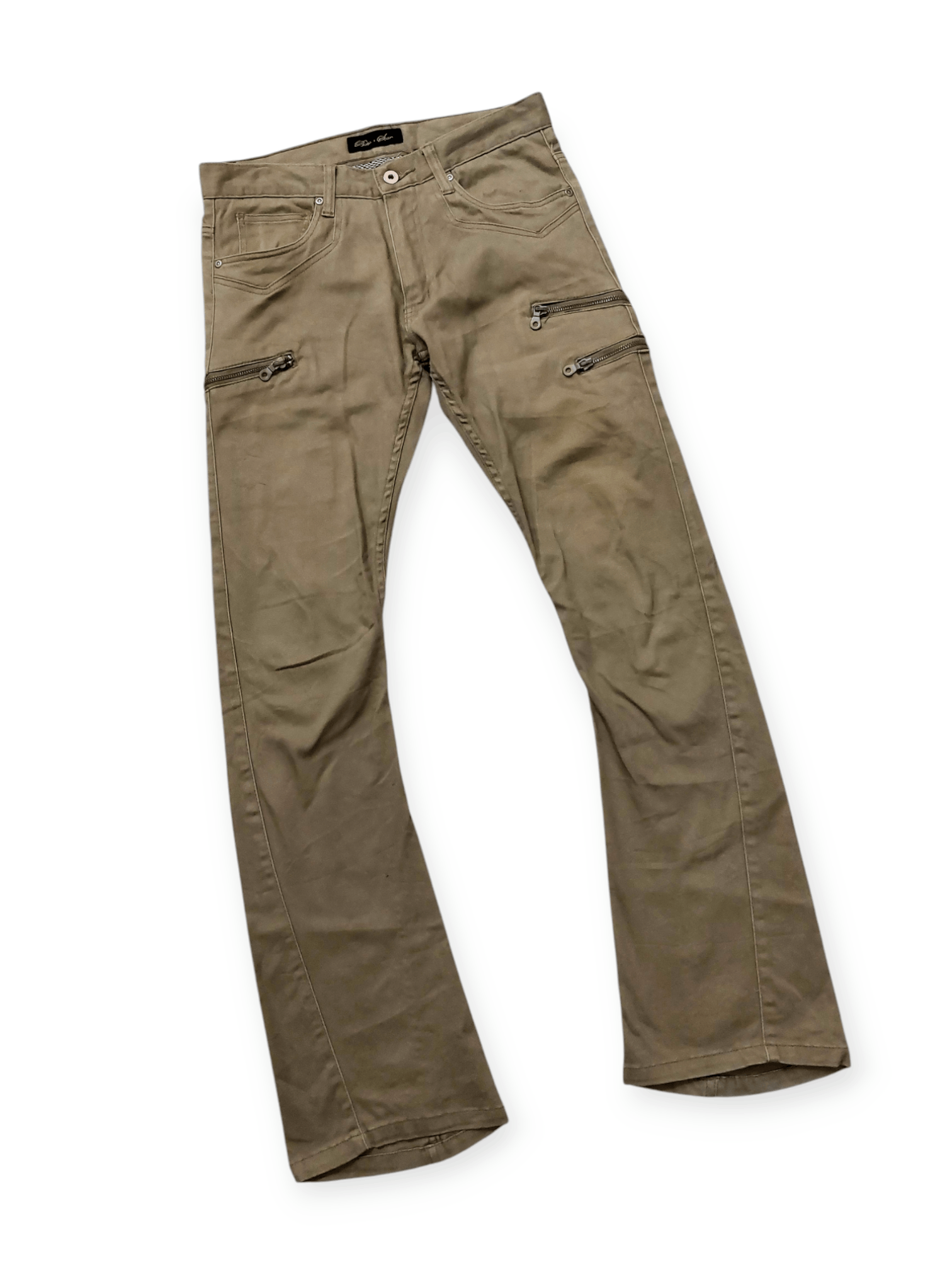 Vintage 🔥 Flare Bike + Star Multi Zipper Denim Size US 30 / EU 46 - 1 Thumbnail