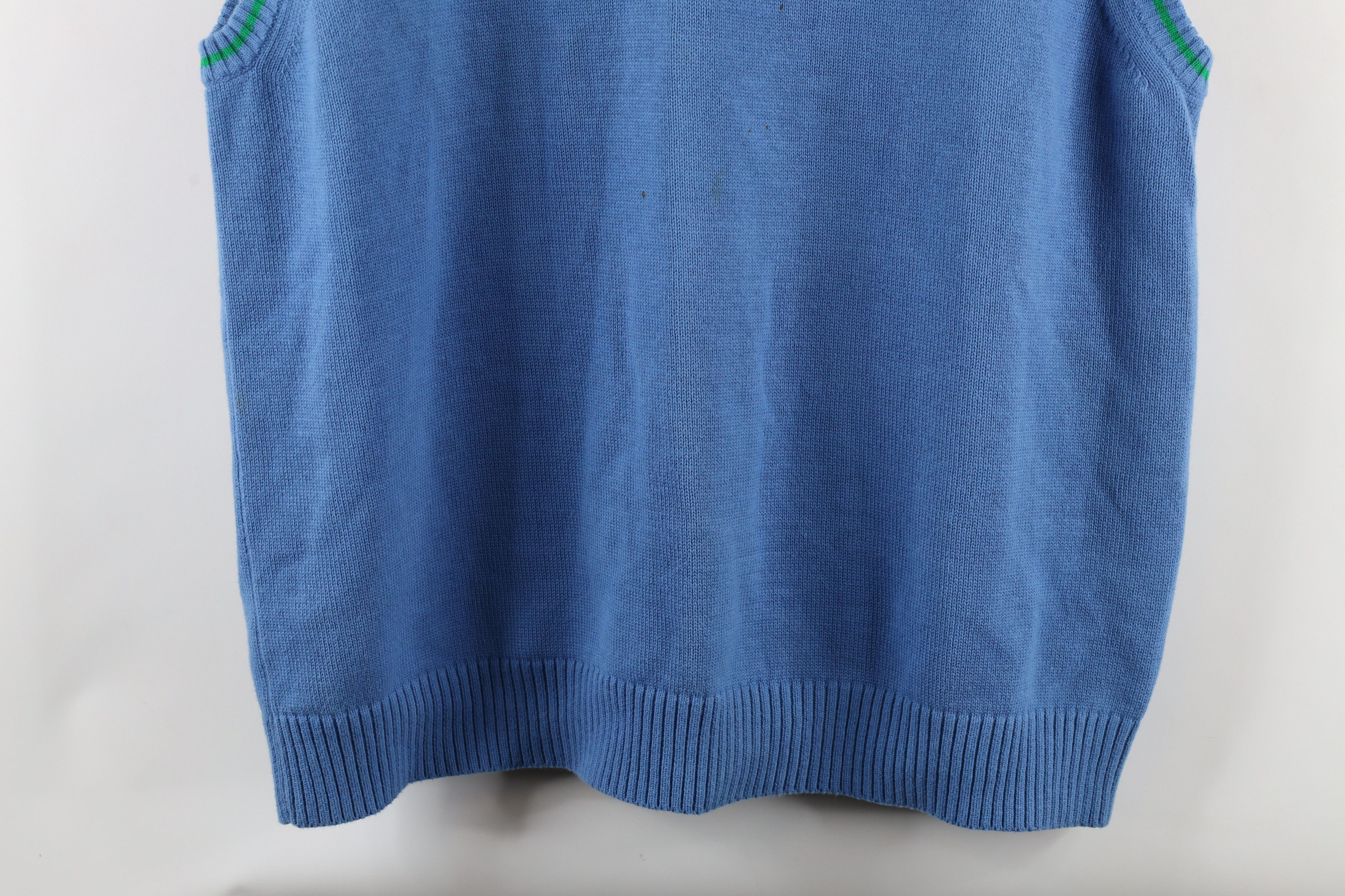 Tommy Hilfiger × Vintage Vintage 90s Tommy Hilfiger Cotton Knit V-Neck Sweater Vest Size US XL / EU 56 / 4 - 3 Thumbnail