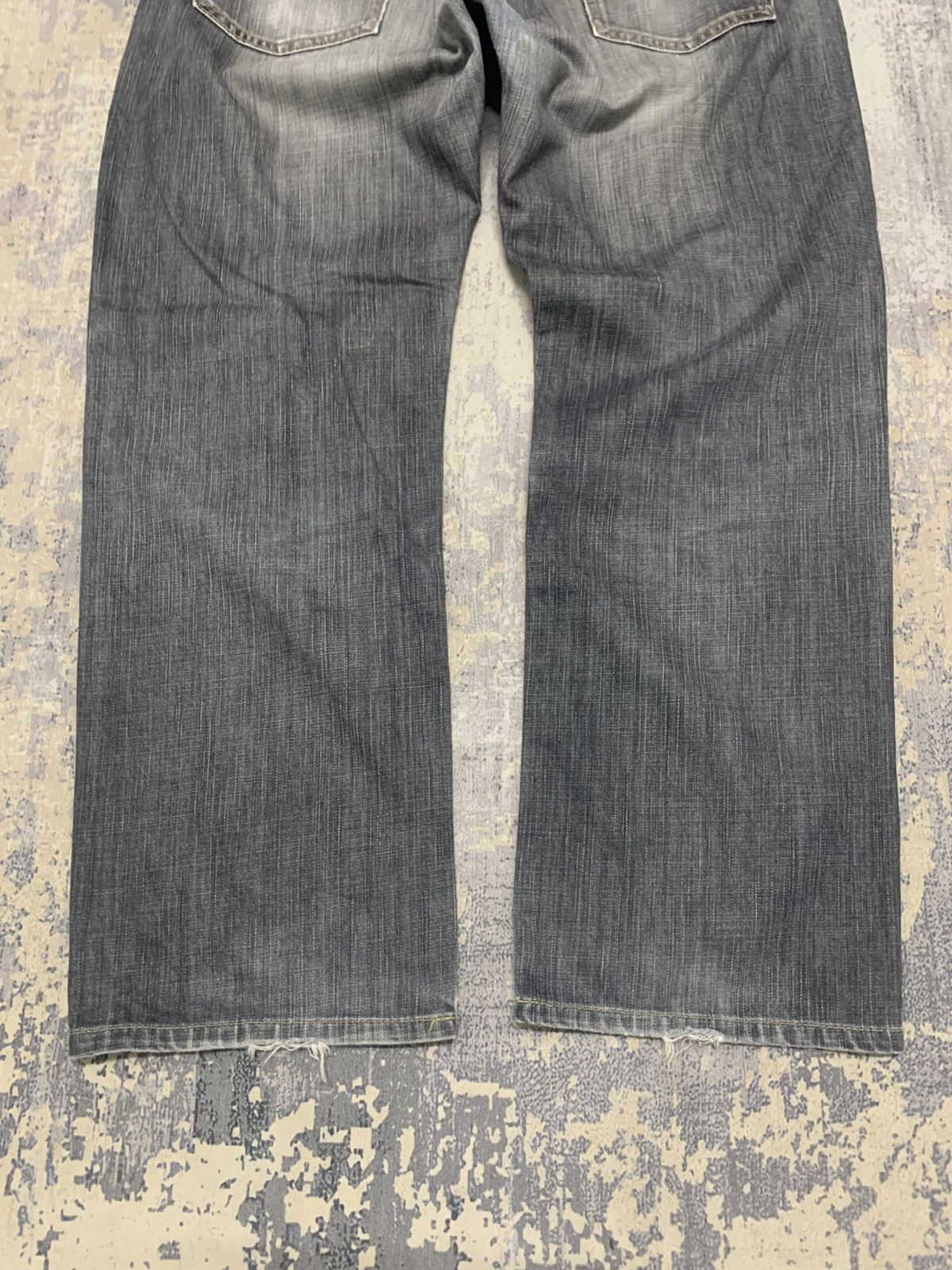 If Six Was Nine Vintage Edwin Japan Light Wash Distress Baggy Jeans Size US 36 / EU 52 - 11 Thumbnail