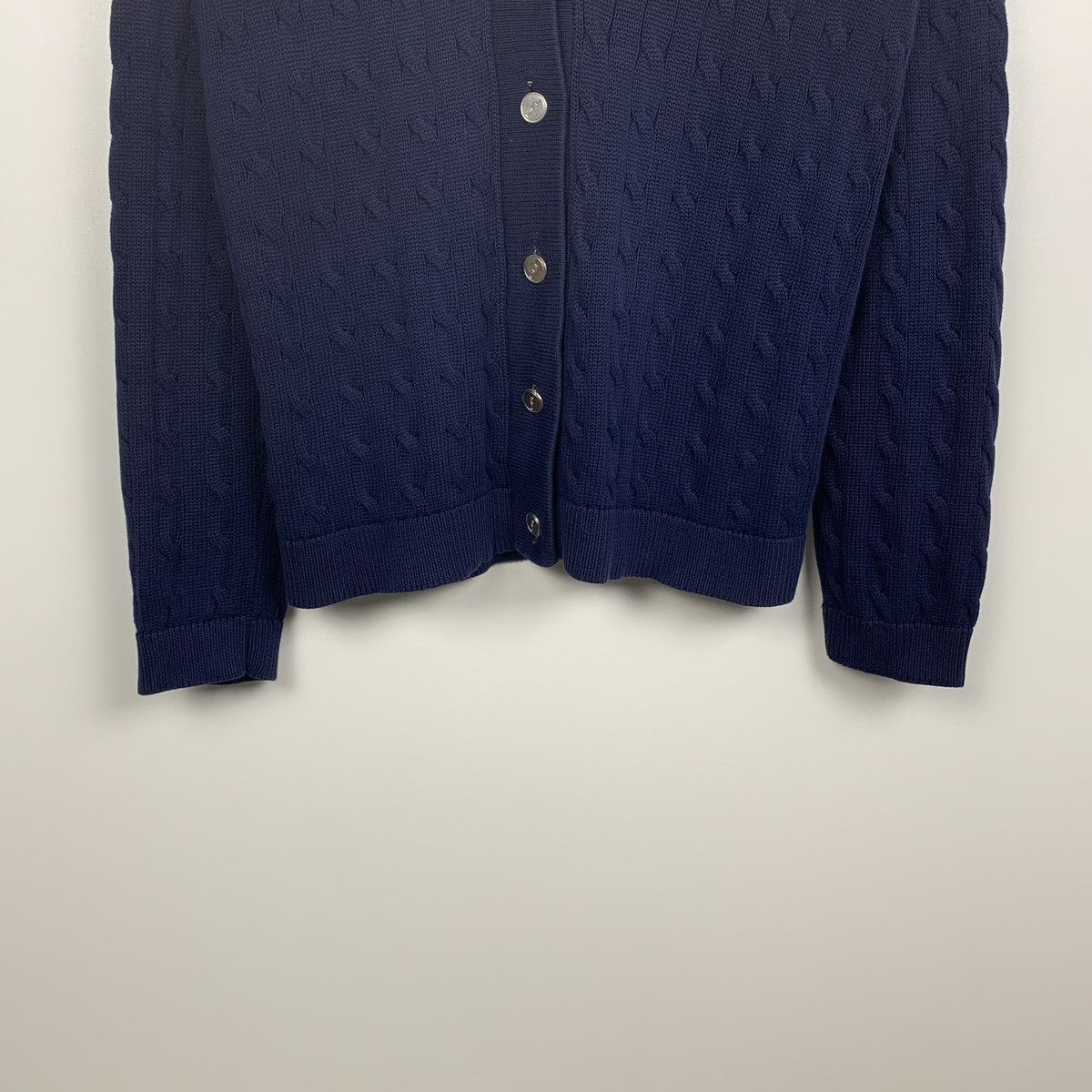 Lauren Ralph Lauren Lauren Ralph Lauren Cable Knit V-Neck Cardigan Jumper XL Size XL / US 12-14 / IT 48-50 - 3 Thumbnail