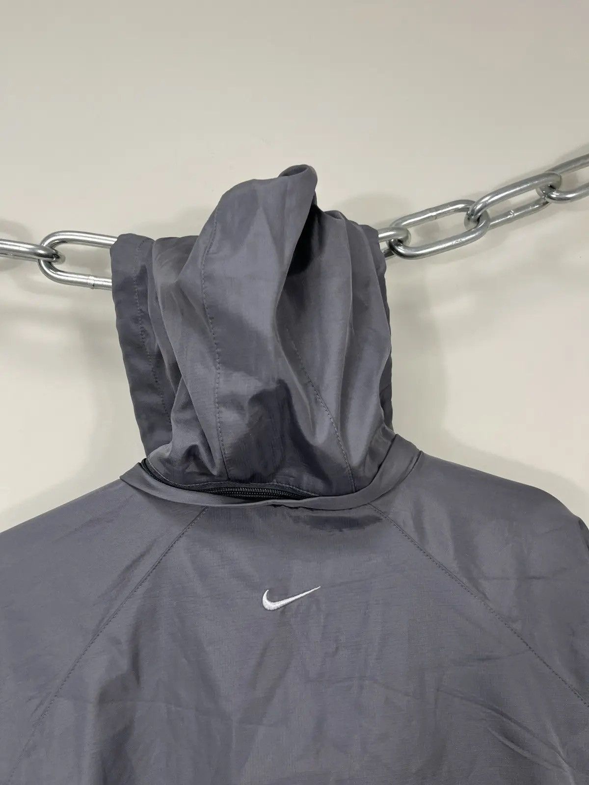 Nike × Vintage Vintage Nike Y2K Drill Retro Hype Hooded Windbreaker Jacket Size US XL / EU 56 / 4 - 17 Thumbnail