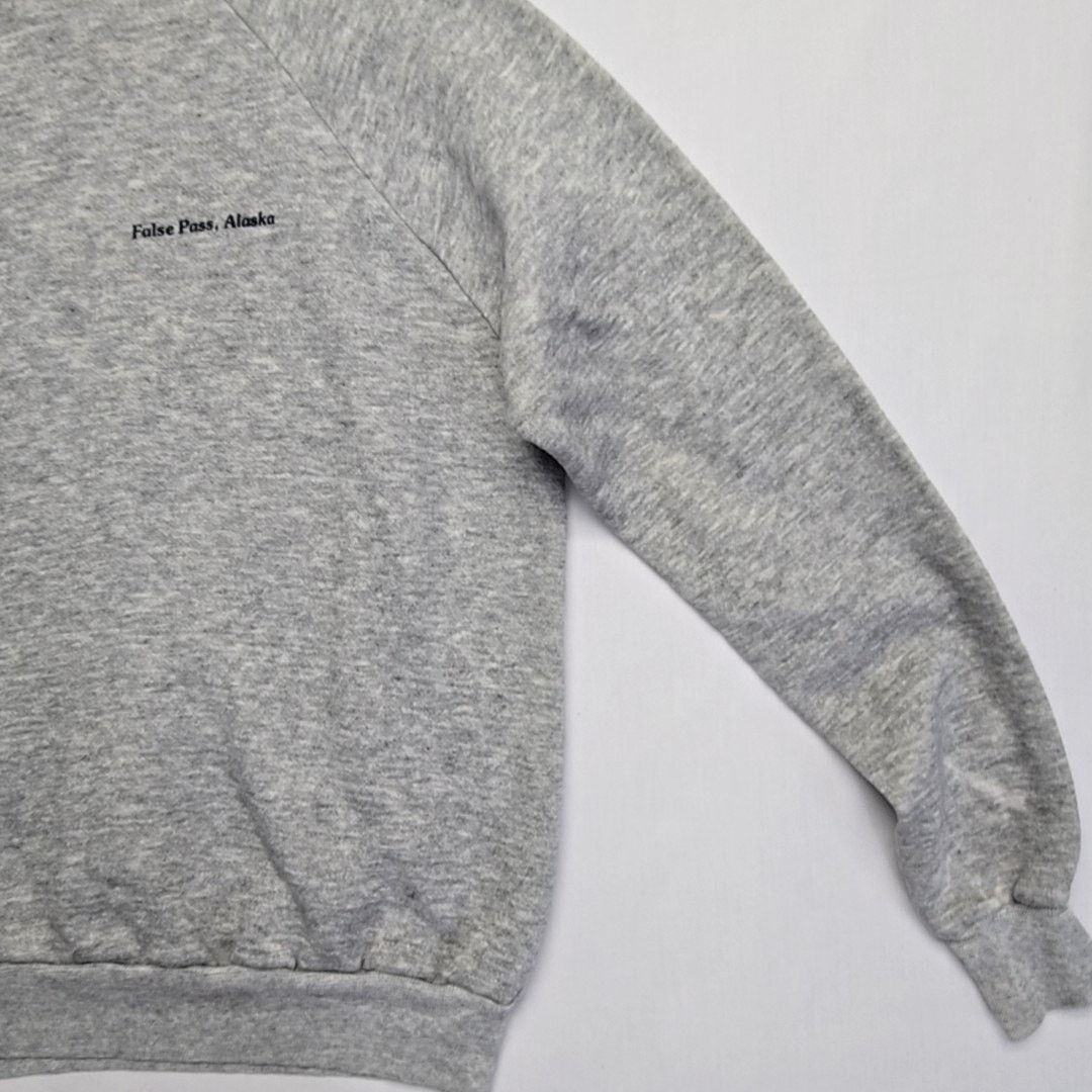 Vintage Vintage Alaska Sweatshirt False Pass Gray Small Crewneck 90s Size US S / EU 44-46 / 1 - 4 Thumbnail