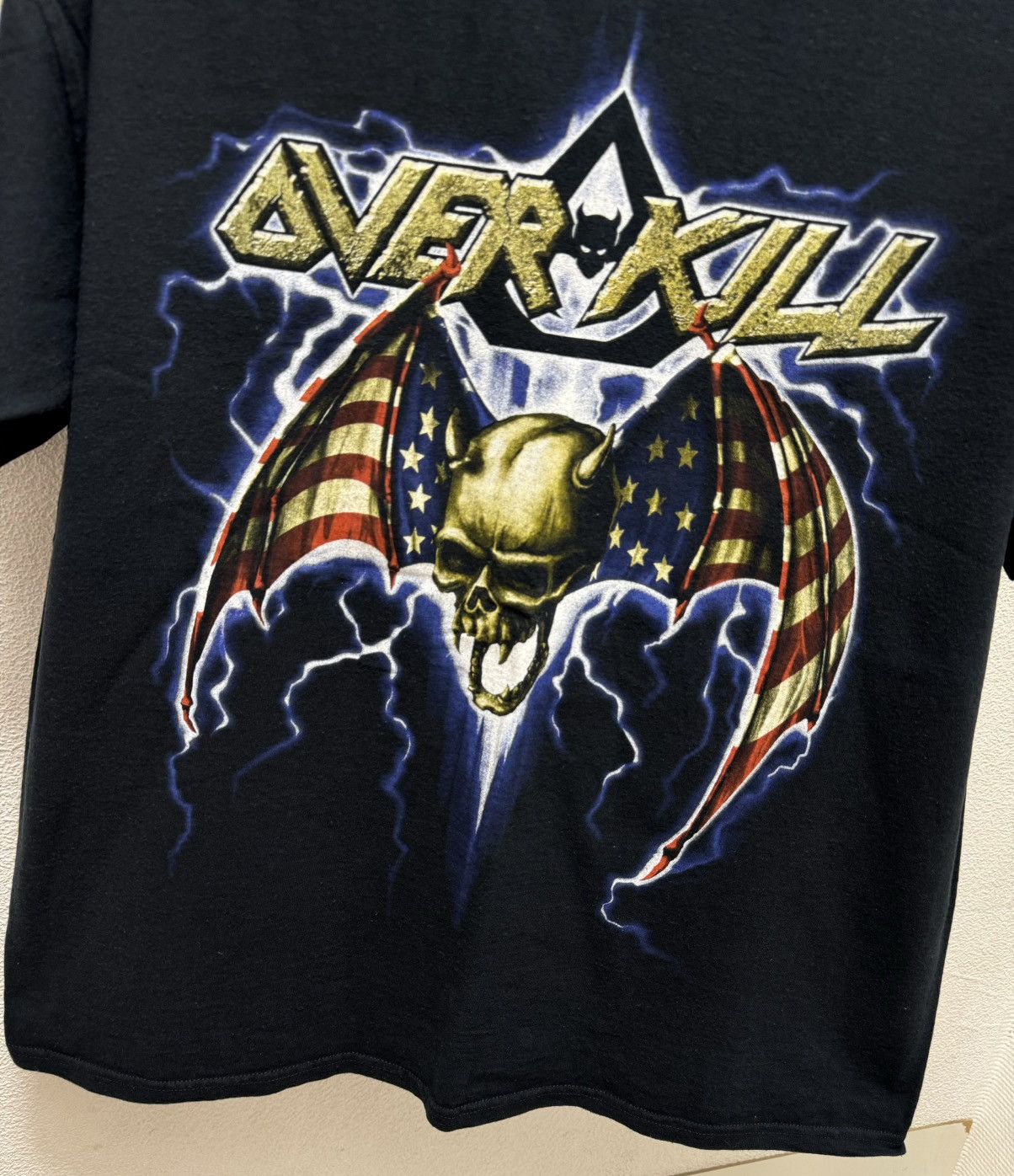 Band Tees Over Kill vintage skull t-shirt xl sz Size US XL / EU 56 / 4 - 5 Thumbnail
