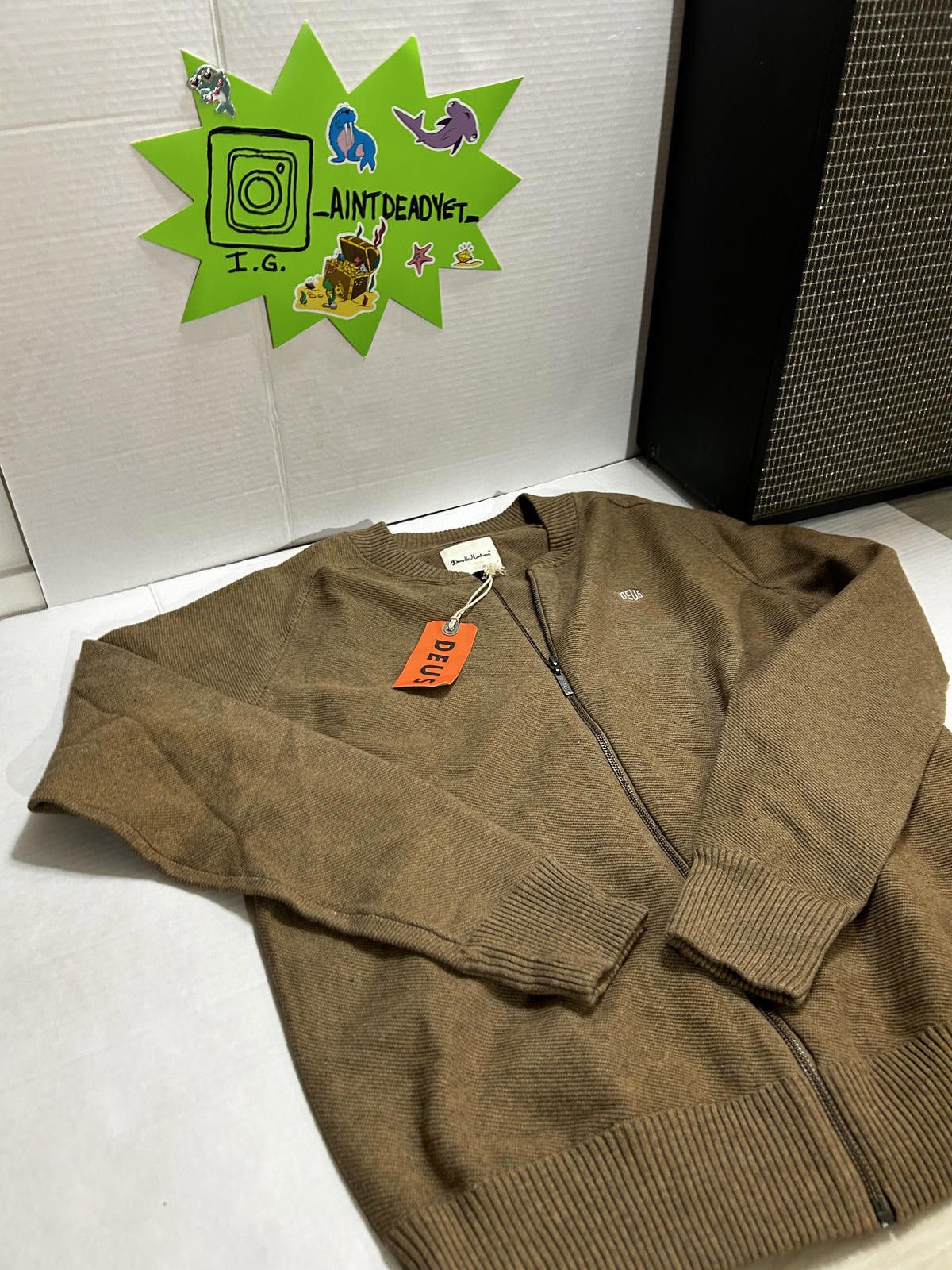 Deus Ex Machina Deus Ex Machina Full Zip Knit Sweater | Size M |Brown | NWT Size US M / EU 48-50 / 2 - 1 Thumbnail