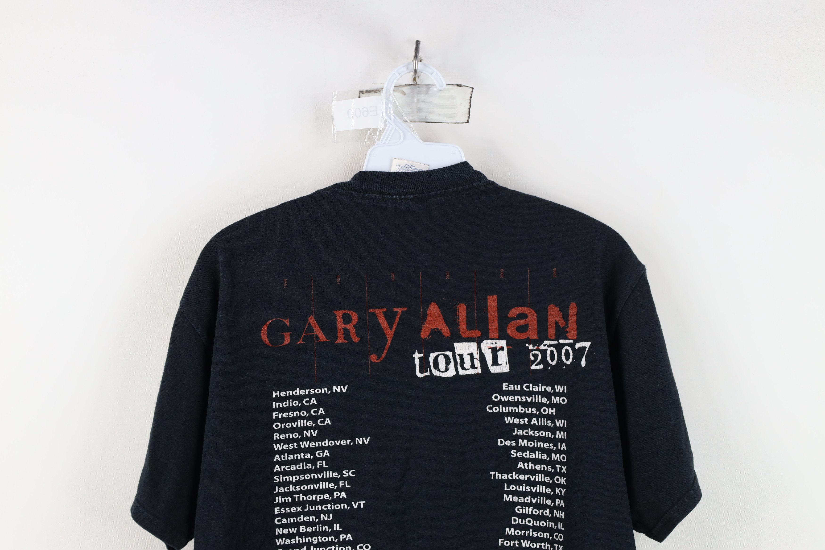 Vintage Vintage Y2K 2007 Tour Gary Allan Band T-Shirt Black Size US M / EU 48-50 / 2 - 15 Thumbnail