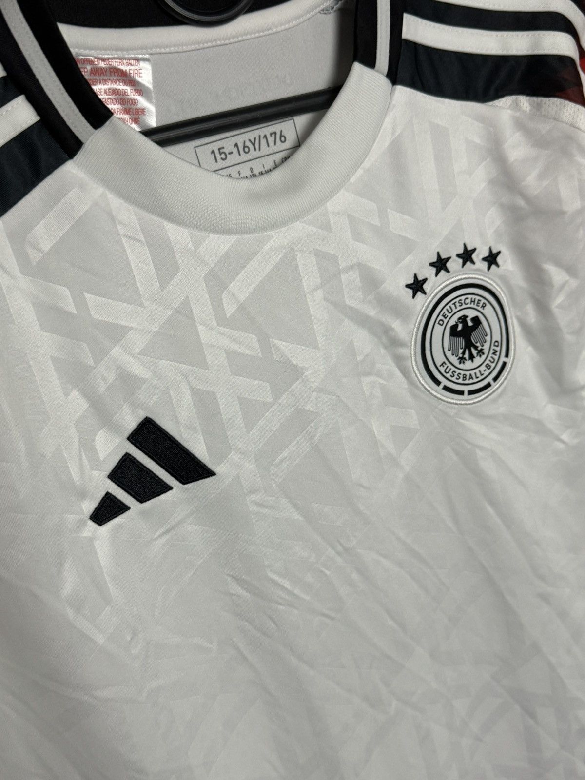 Adidas KIDS New Germany National Team 2024 Home Football Jersey Size US S / EU 44-46 / 1 - 3 Thumbnail