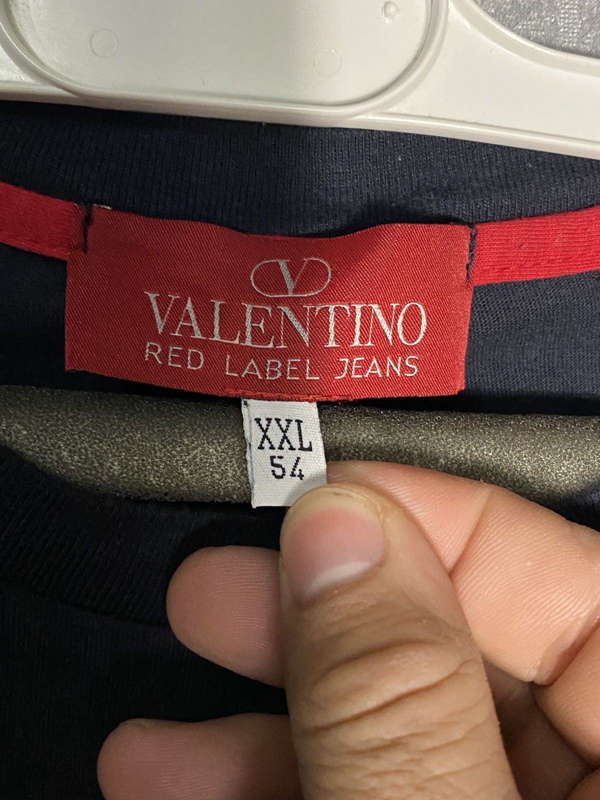 Valentino Vintage Valentino Red Label Jeans Logo T-shirt Kit Size US XXL / EU 58 / 5 - 4 Thumbnail