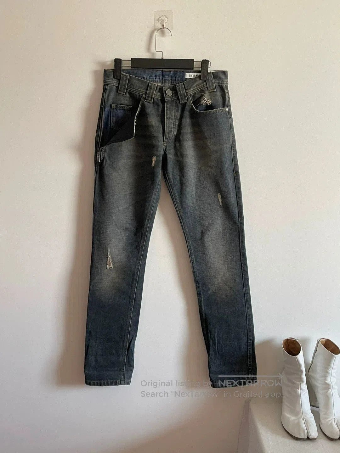 Dirk Bikkembergs Zip Pocket Denim Pants.