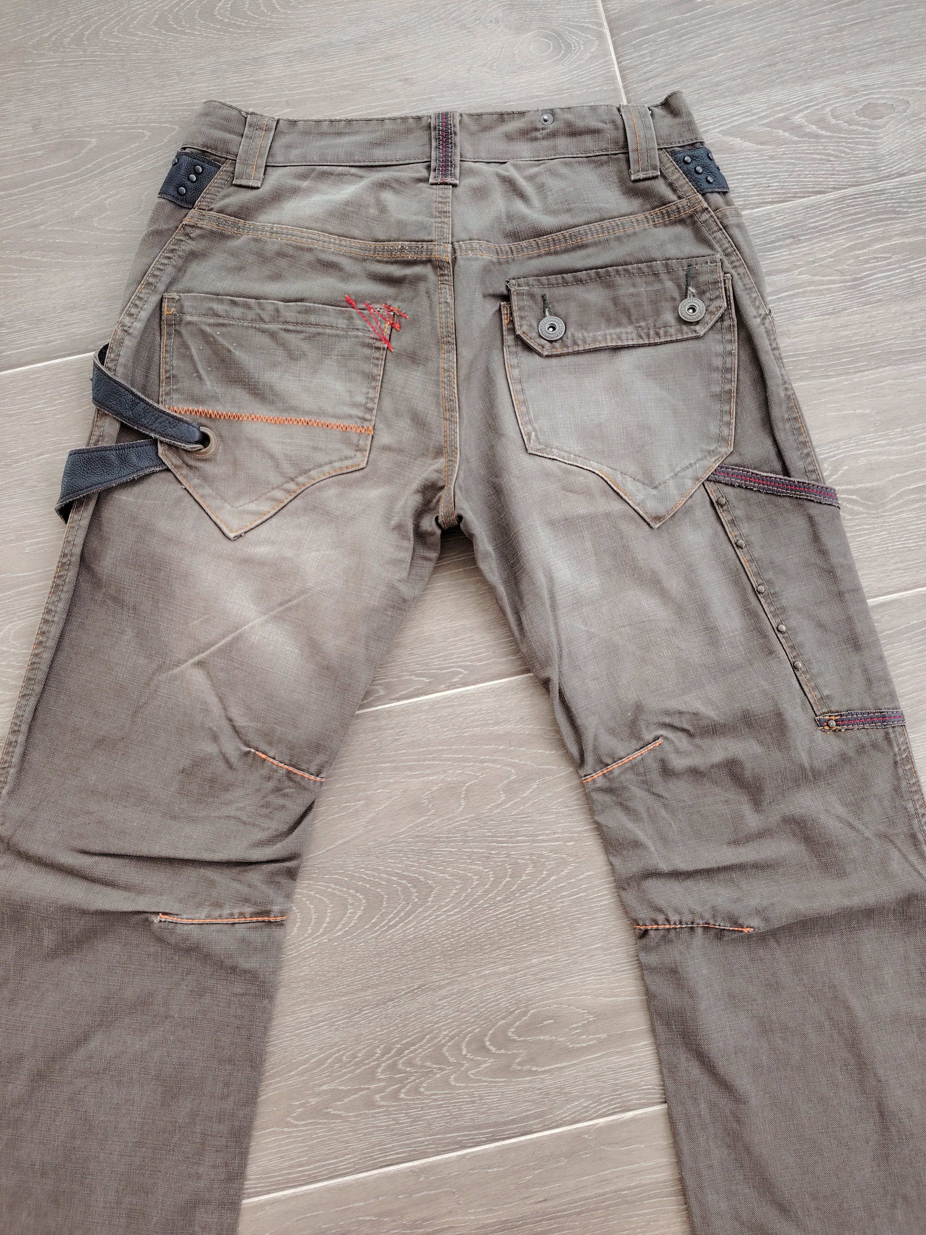 Japanese Brand Rare Japanese Twenty Works Studded Leather Jeans Pant Size US 30 / EU 46 - 4 Thumbnail