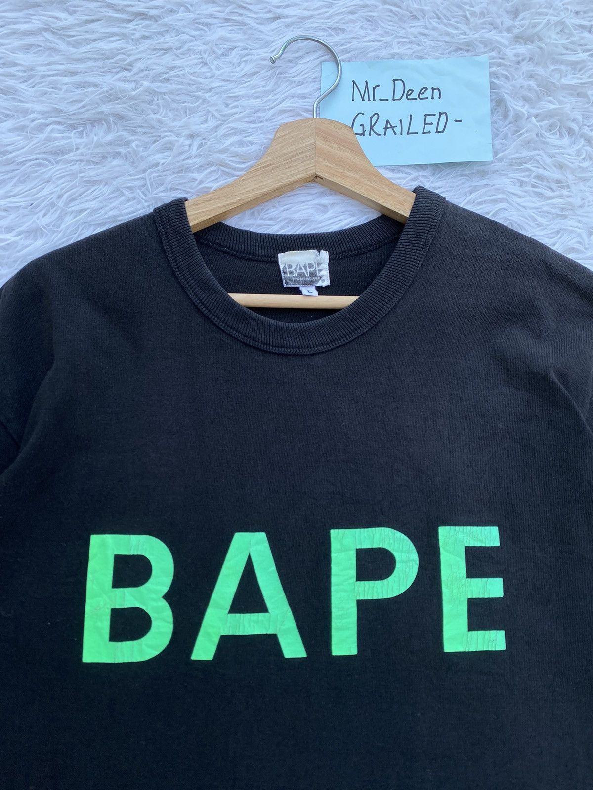 Bape Rare BAPE Spellout Tshirt Size US L / EU 52-54 / 3 - 7 Thumbnail