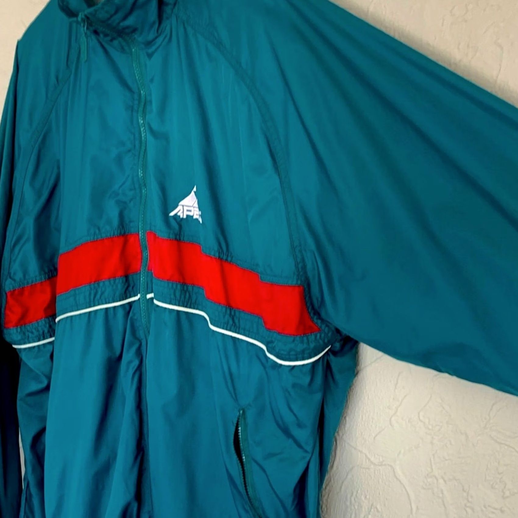Vintage VINTAGE Apex Windbreaker Jacket XL Mens Green 90s Size XL Jacket Windbreaker Mens Fashion Sportswear Size US XL / EU 56 / 4 - 3 Thumbnail