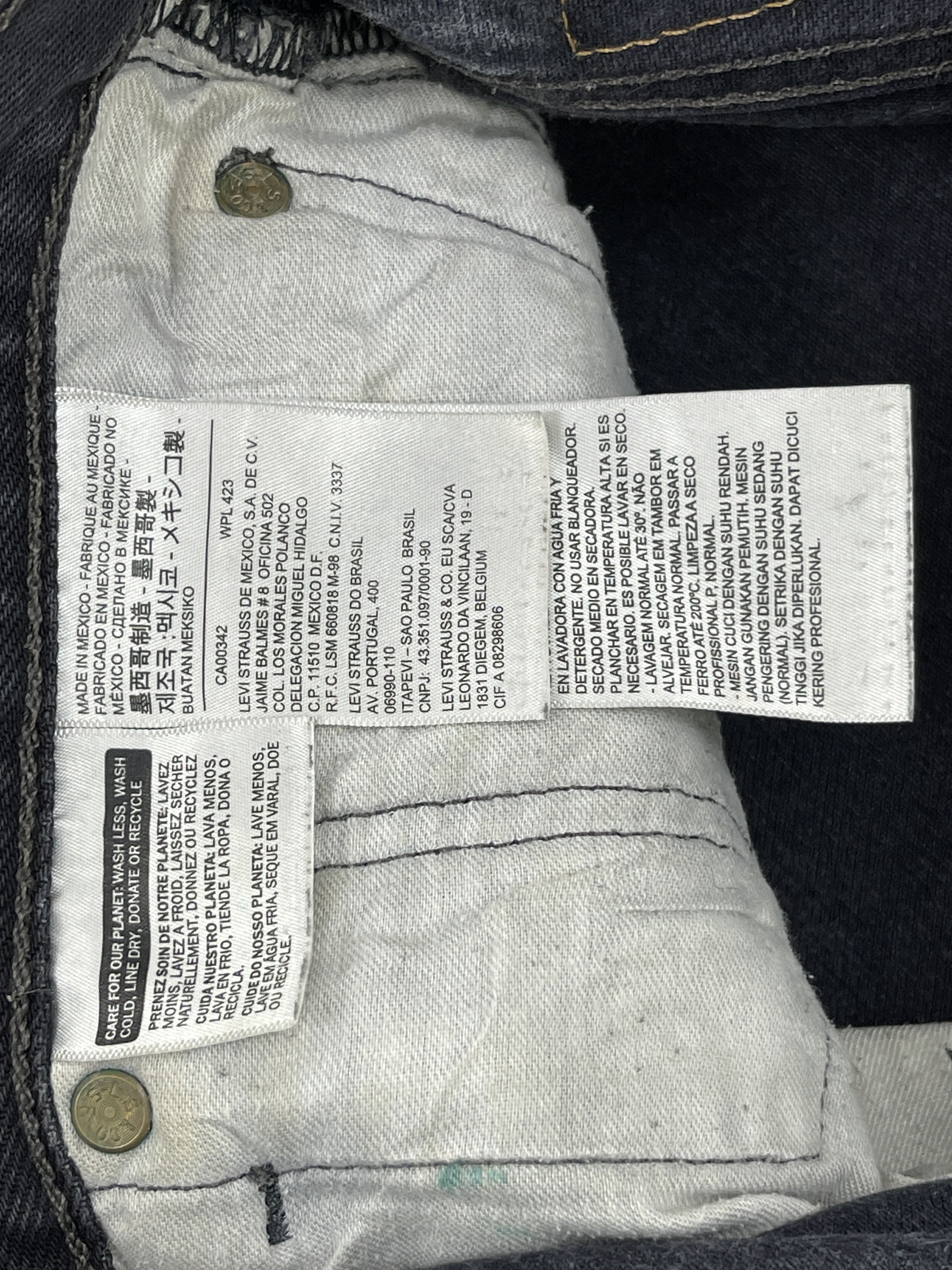 Levi's × Vintage Vintage Levi's 501 Super Black Denim Jeans Size US 36 / EU 52 - 8 Thumbnail