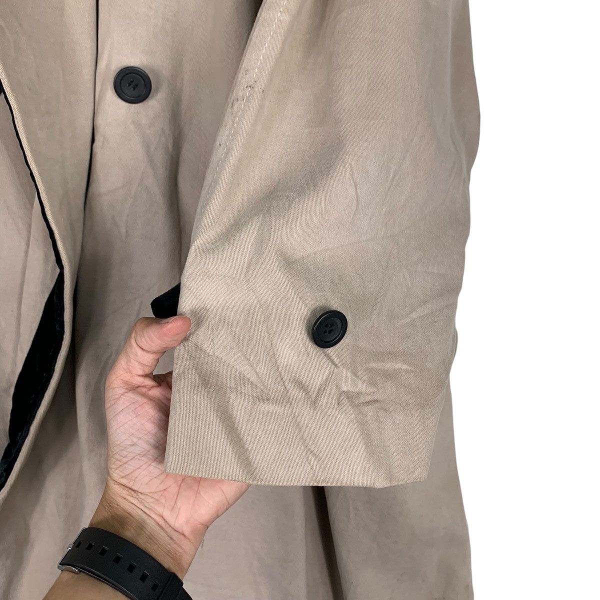 Japanese Brand MONDRIAN. Italy Double Breasted Long Coat #0409-C19 Size US L / EU 52-54 / 3 - 13 Thumbnail