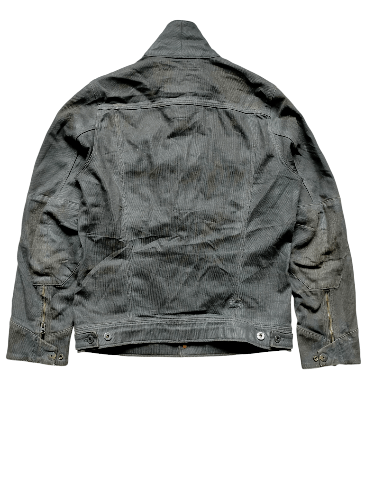 G-Star G-Star Raw Waxed Type 2 Denim Black Jacket Jeans Size US M / EU 48-50 / 2 - 2 Thumbnail