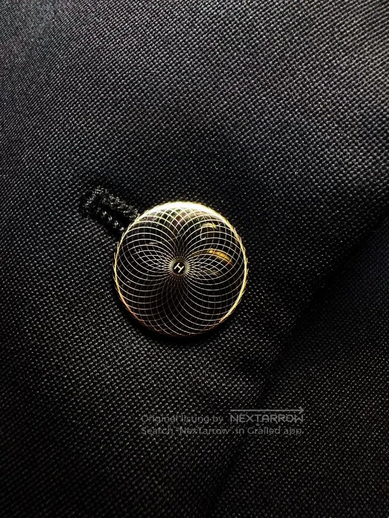 Hermes Hermes Dark Blue and Black Lapel Wool Blazer Jacket Size XS / US 0-2 / IT 36-38 - 3 Thumbnail