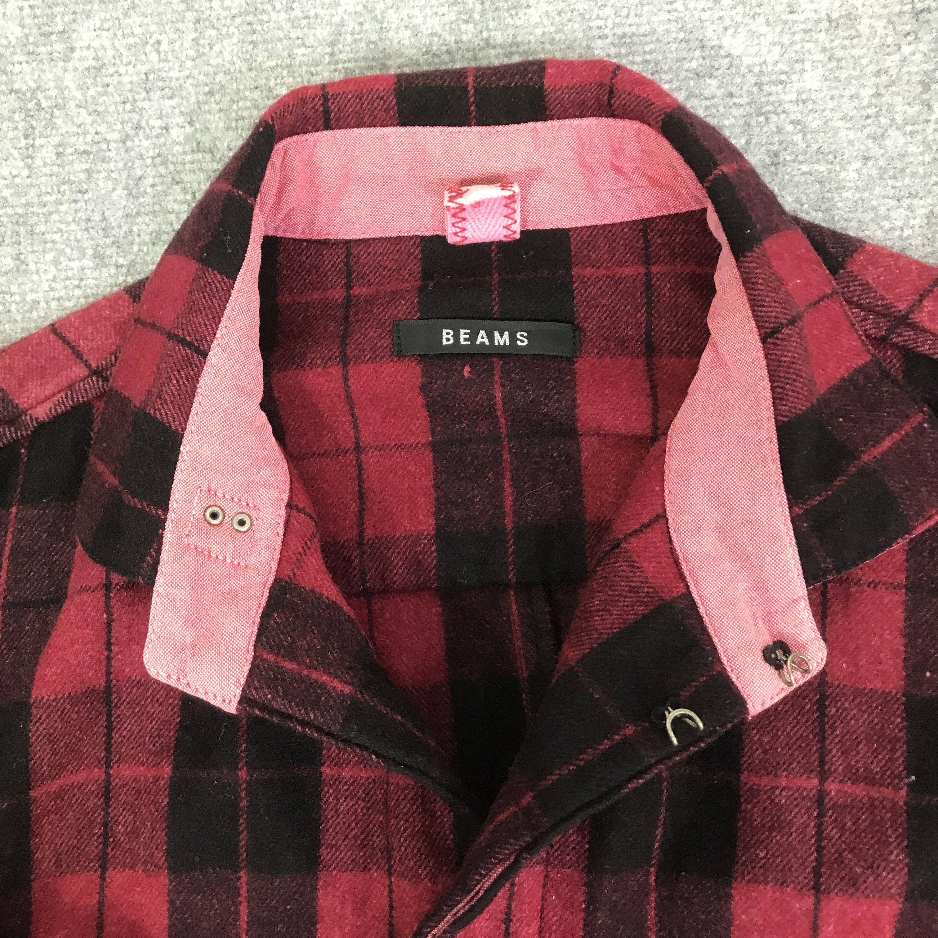 Beams Japan BEAMS FLANNEL TARTAN WOOL JACKET K84B6 Size US L / EU 52-54 / 3 - 8 Thumbnail
