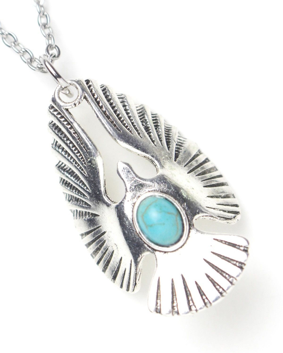 Vintage 2000S JAPANESE MADE THUNDERBIRD TURQUOISE NECKLACE Size ONE SIZE - 4 Thumbnail